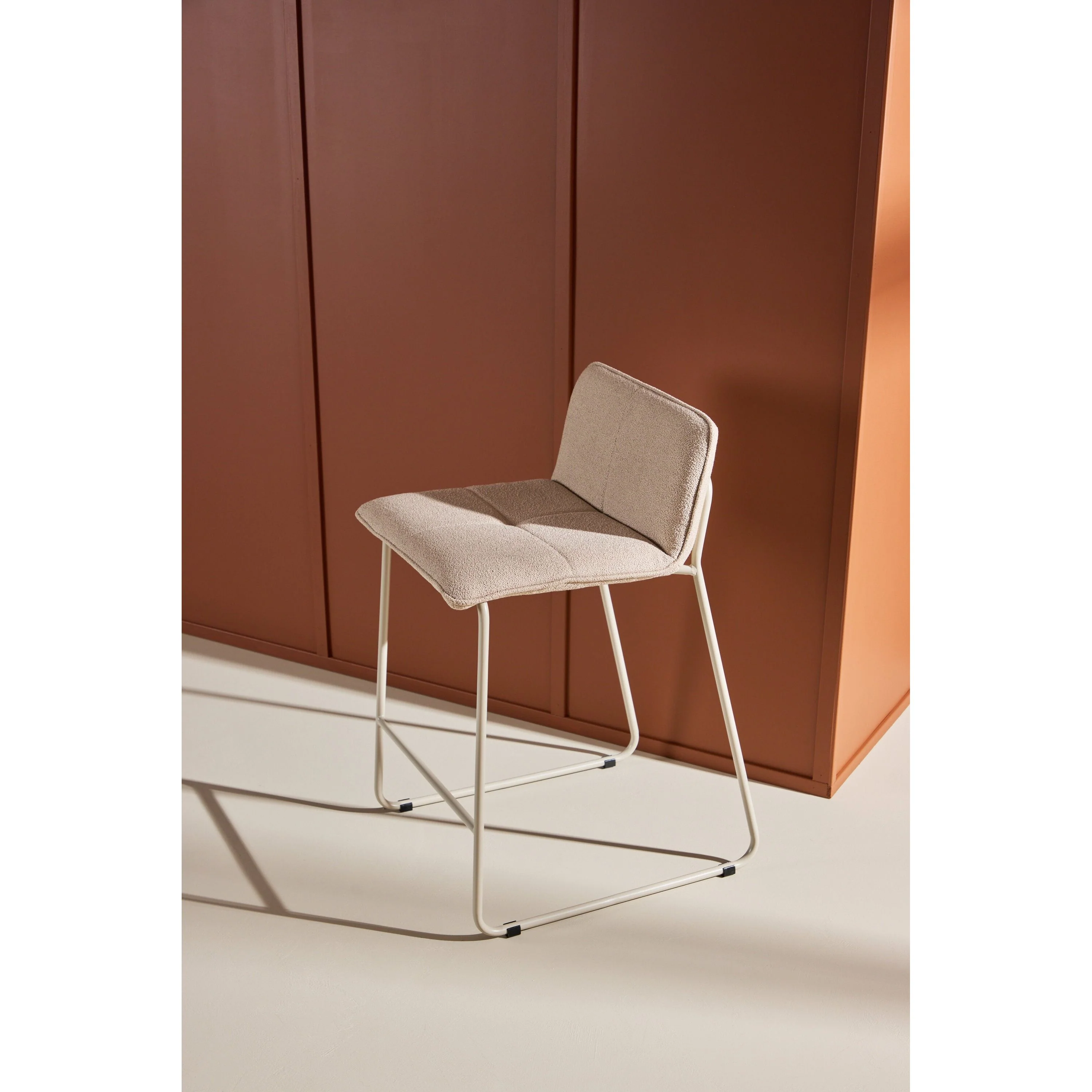 Bisbee Barstuhl 2er-Pack - Beige/Beige Boucle - Image 2