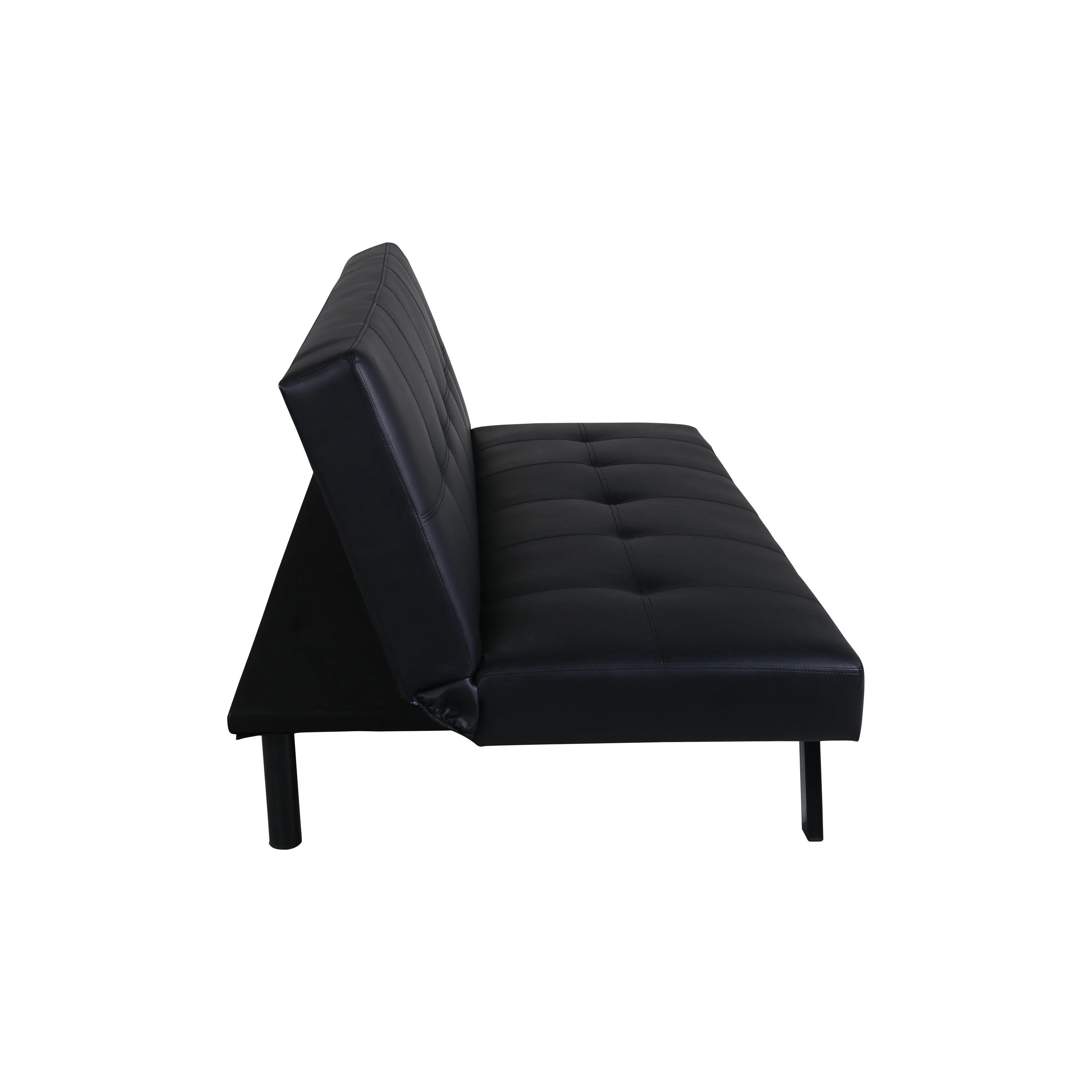Bodil Sofabett - Schwarz / Schwarz PU - Image 11