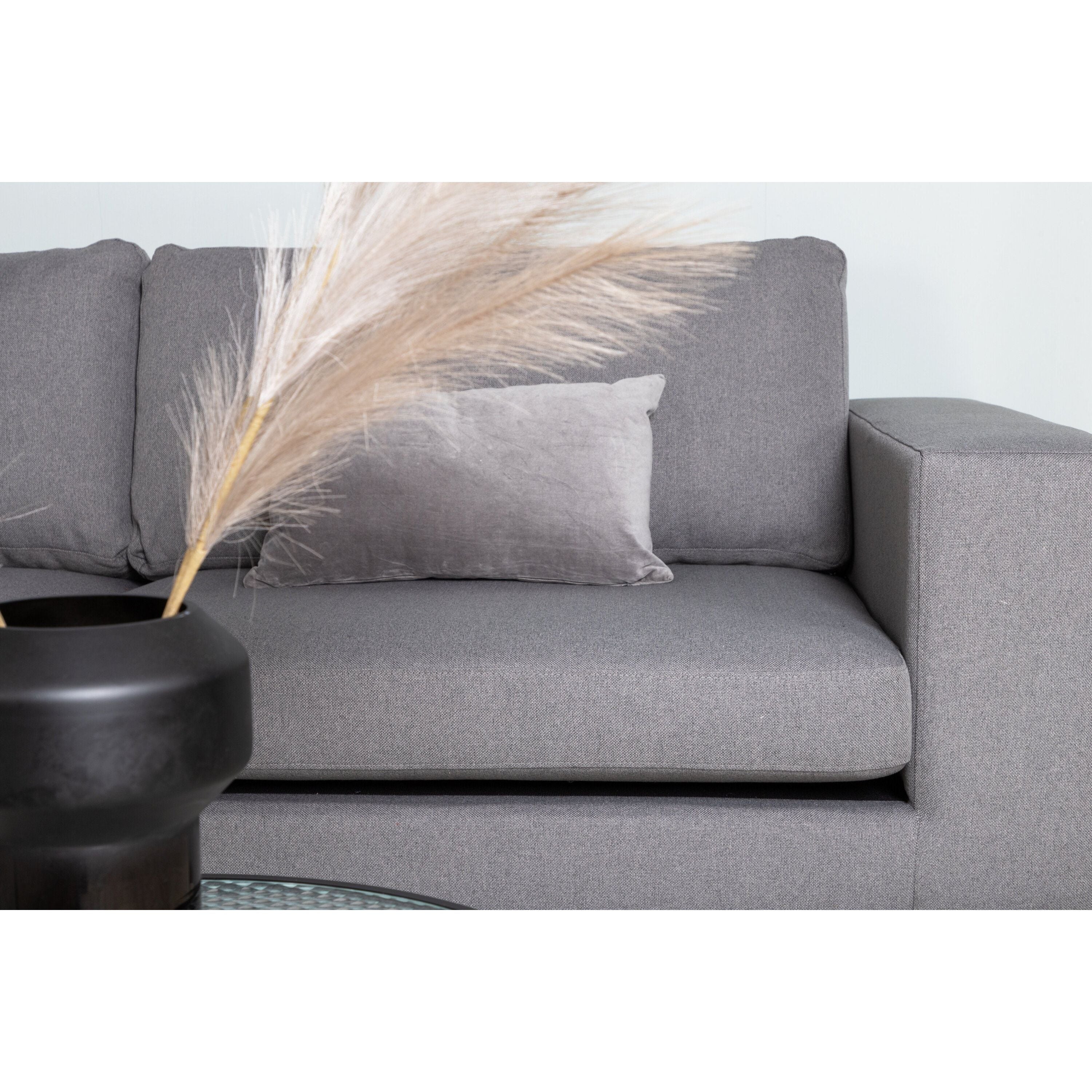 Bolero Sofa - 3-Sitzer - Grauer Stoff - Schwarze Beine - Image 5