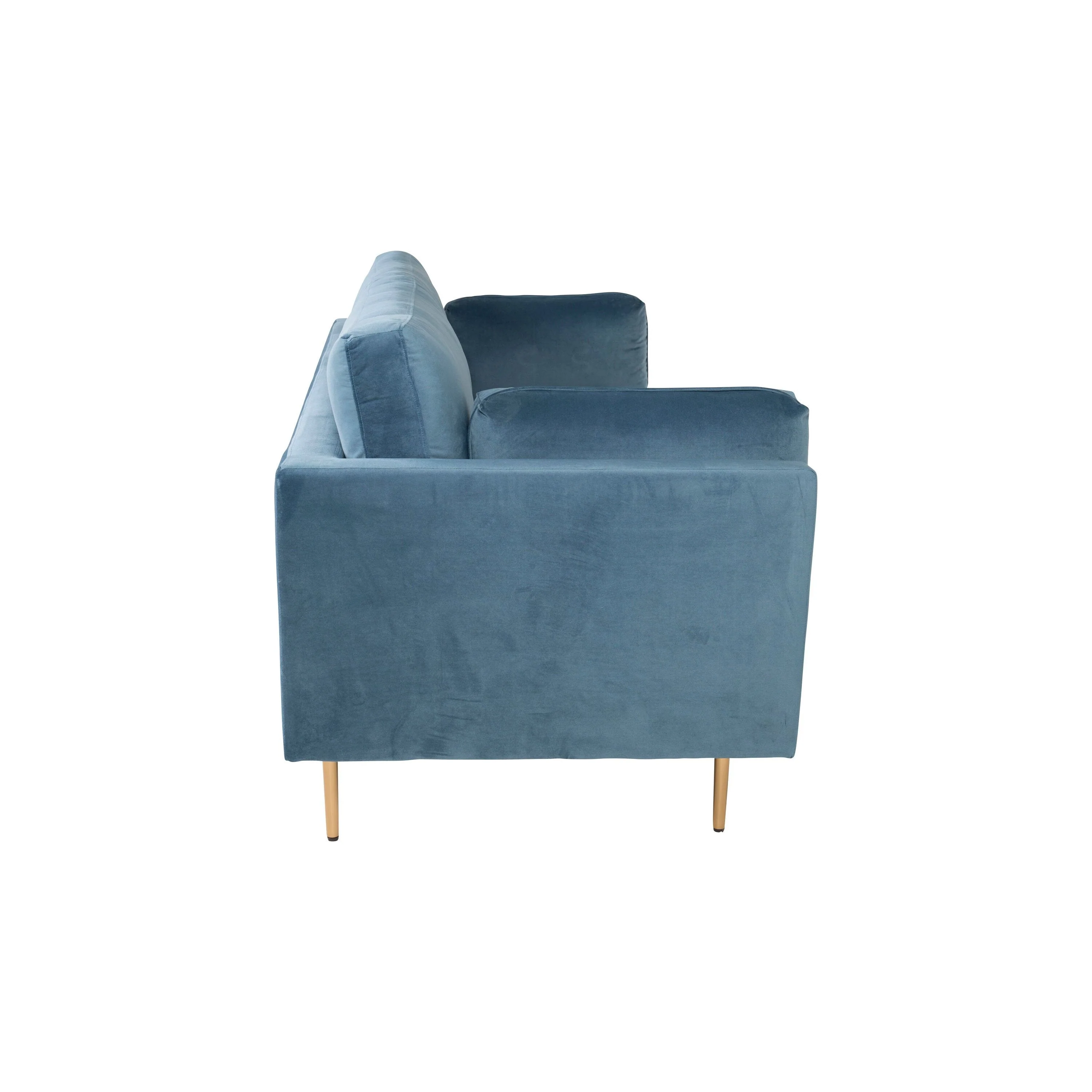 Boom 3-Sitzer Sofa Samt - Blau - Image 4