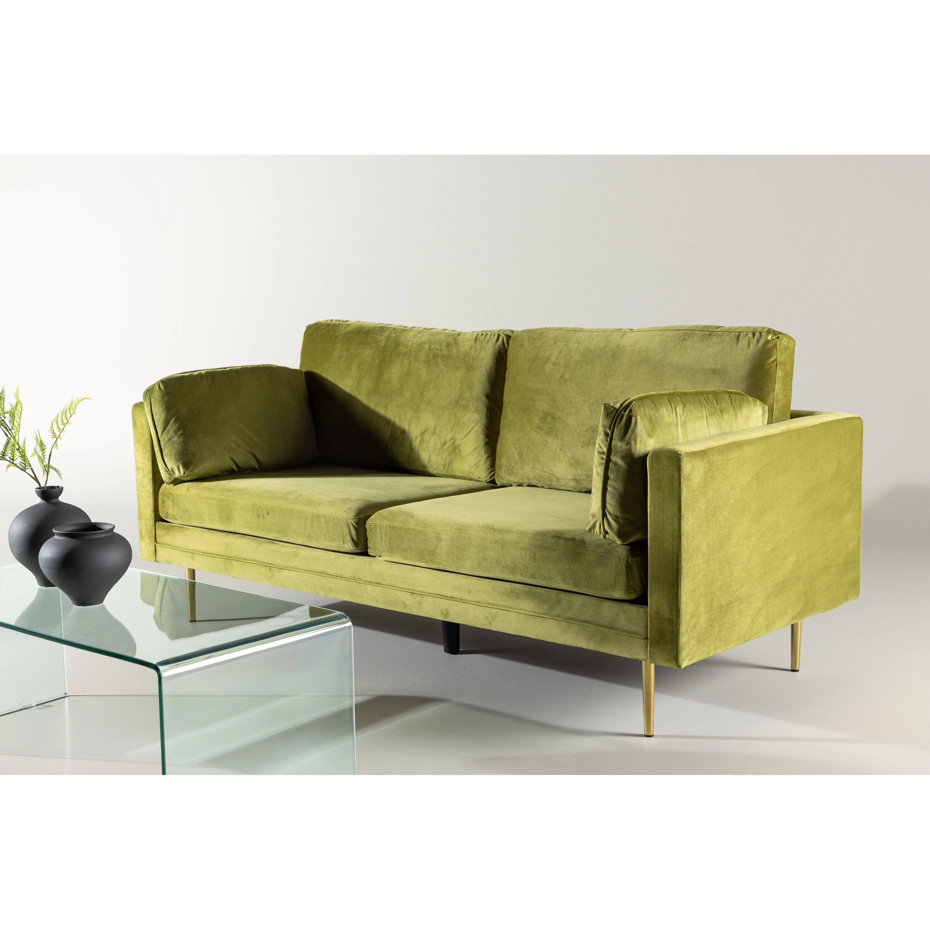Boom 3-Sitzer Sofa Samt - Frühlingsgrün - Image 2