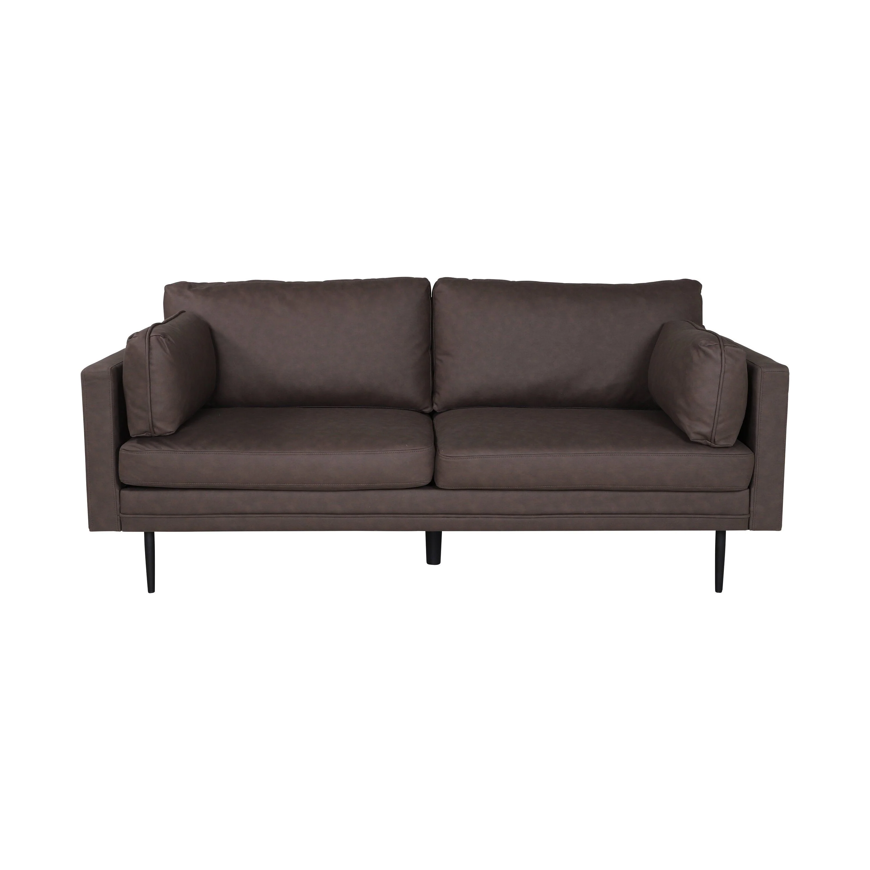 Boom 3-Sitzer Sofa - Schwarz / Braun Mikrofaser