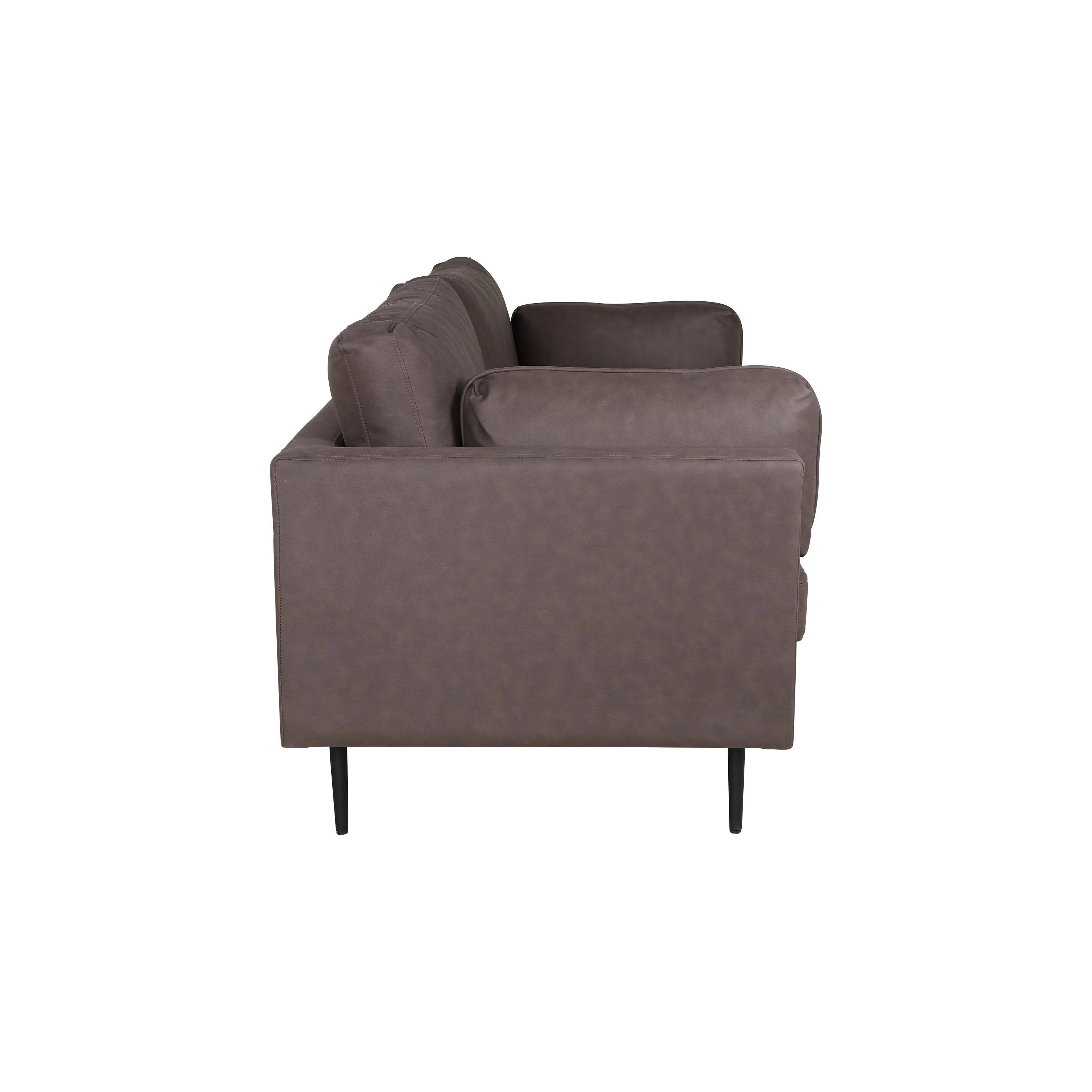 Boom 3-Sitzer Sofa - Schwarz / Braun Mikrofaser - Image 6
