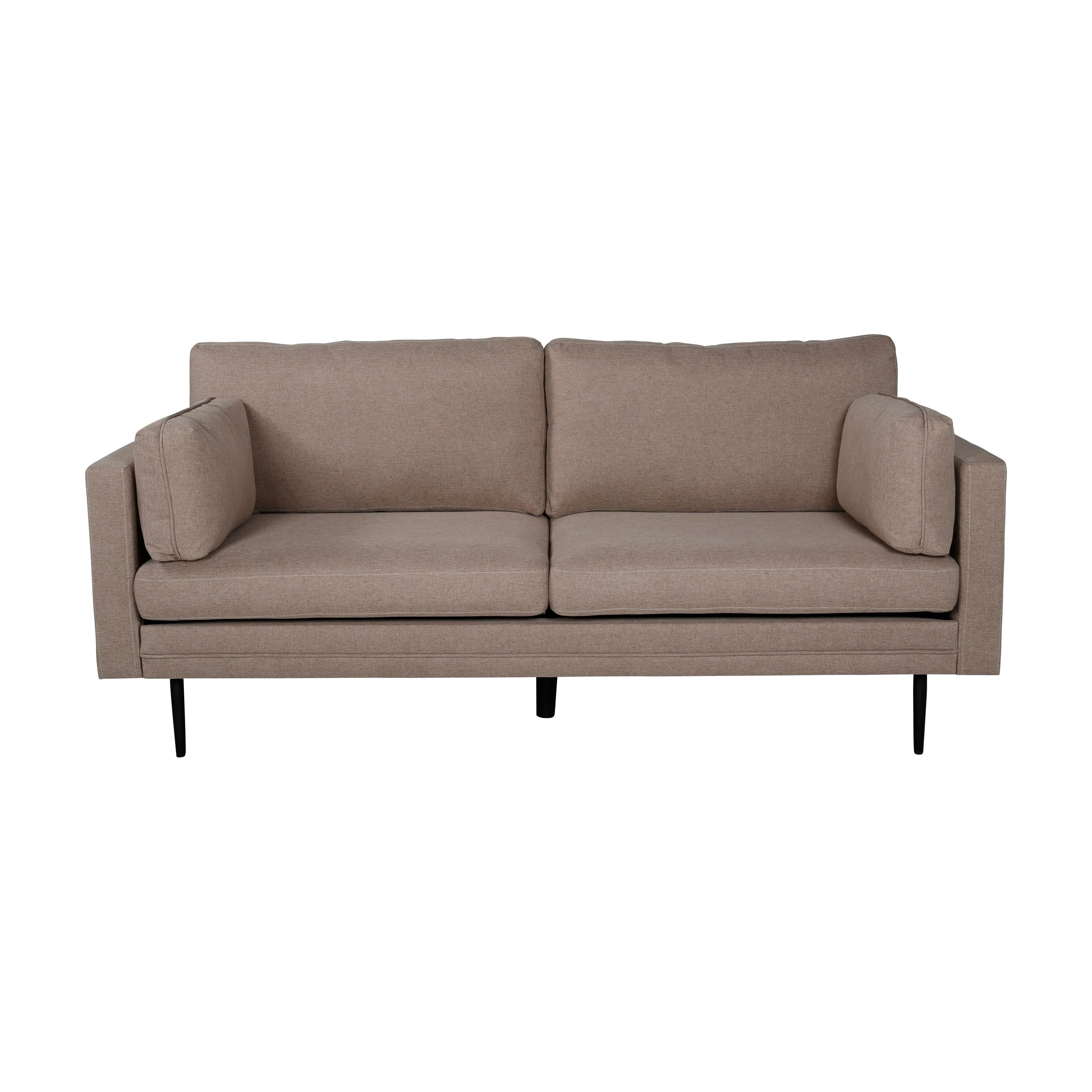 Boom 3-Sitzer Sofa - Schwarz / Brauner Stoff