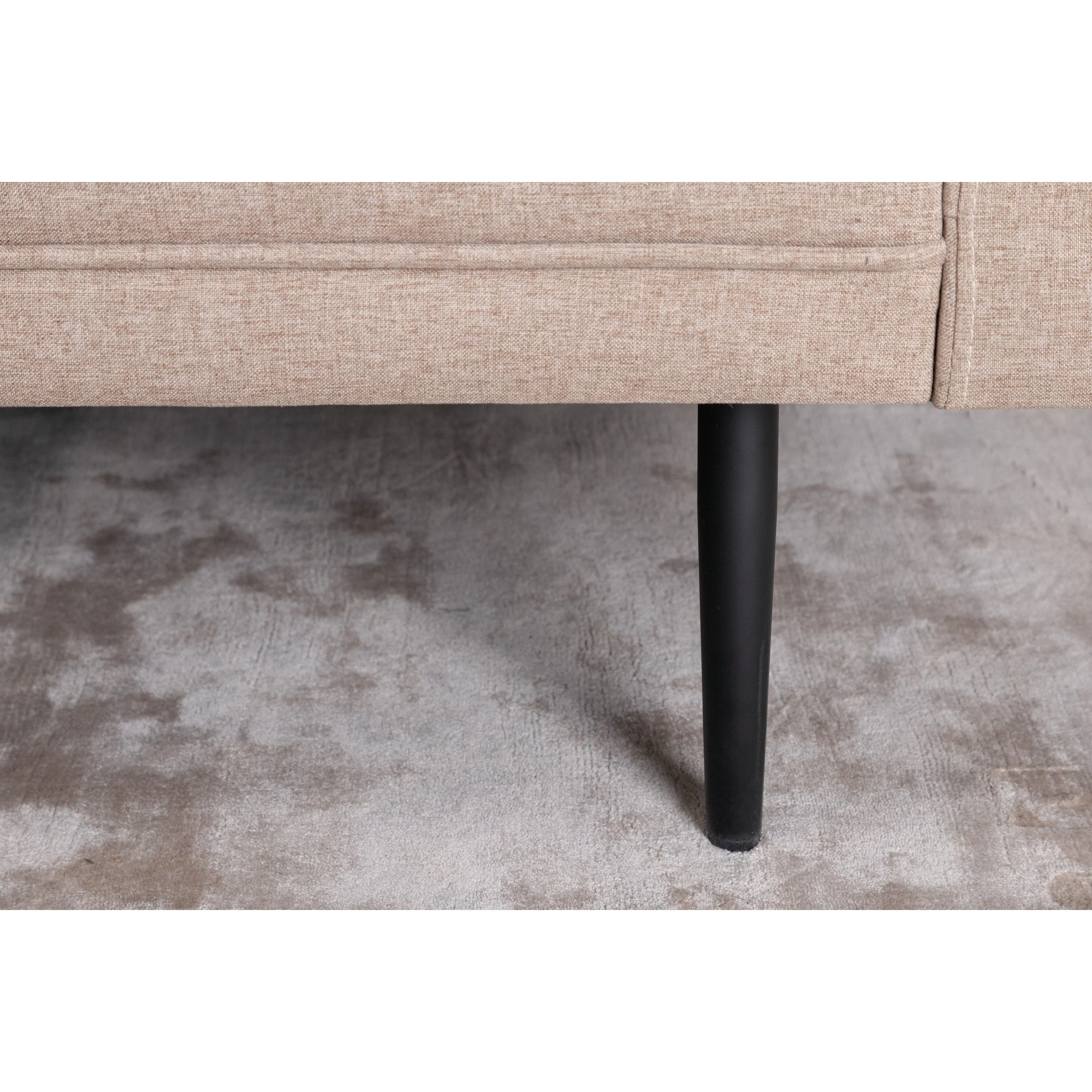 Boom 3-Sitzer Sofa - Schwarz / Brauner Stoff - Image 6