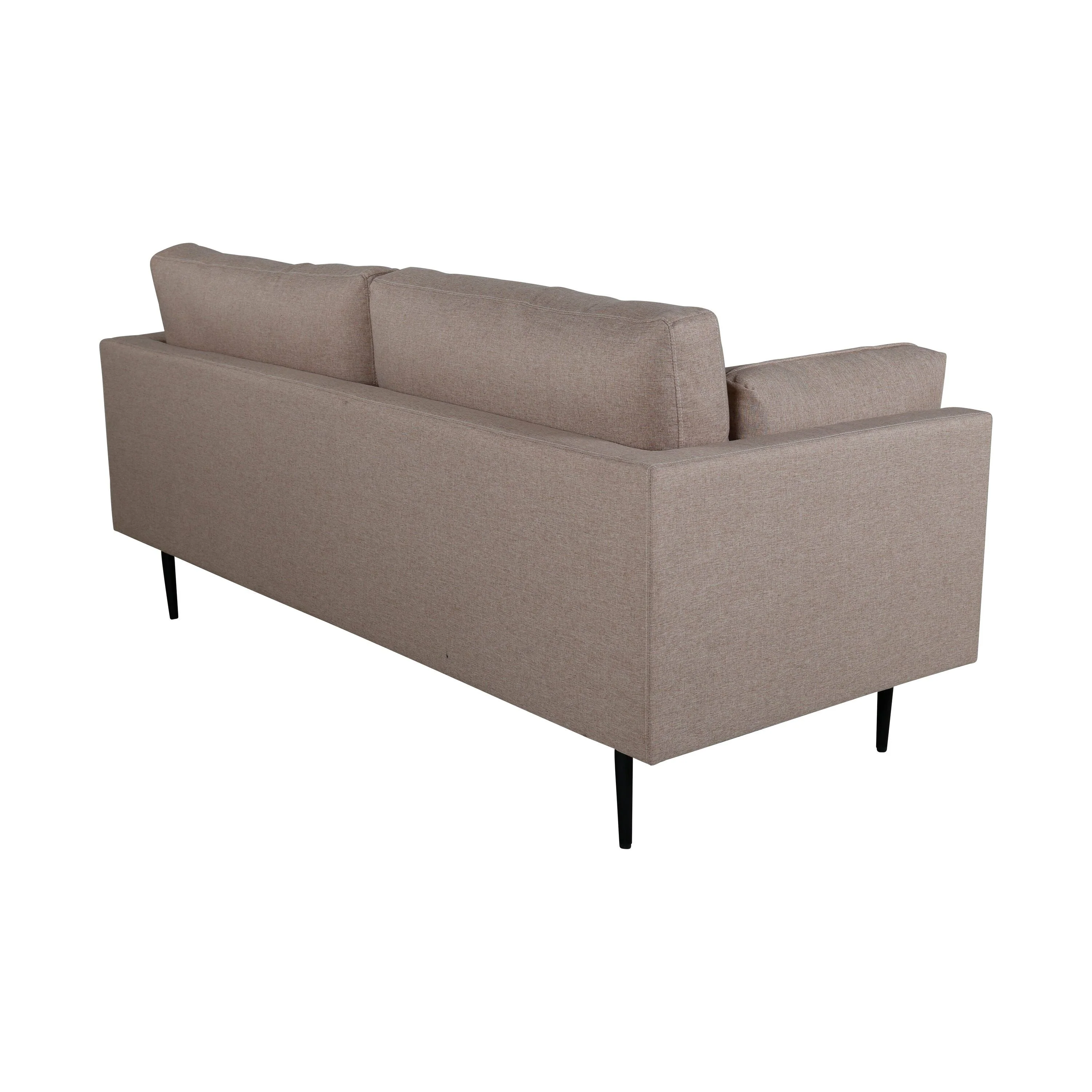 Boom 3-Sitzer Sofa - Schwarz / Brauner Stoff - Image 9