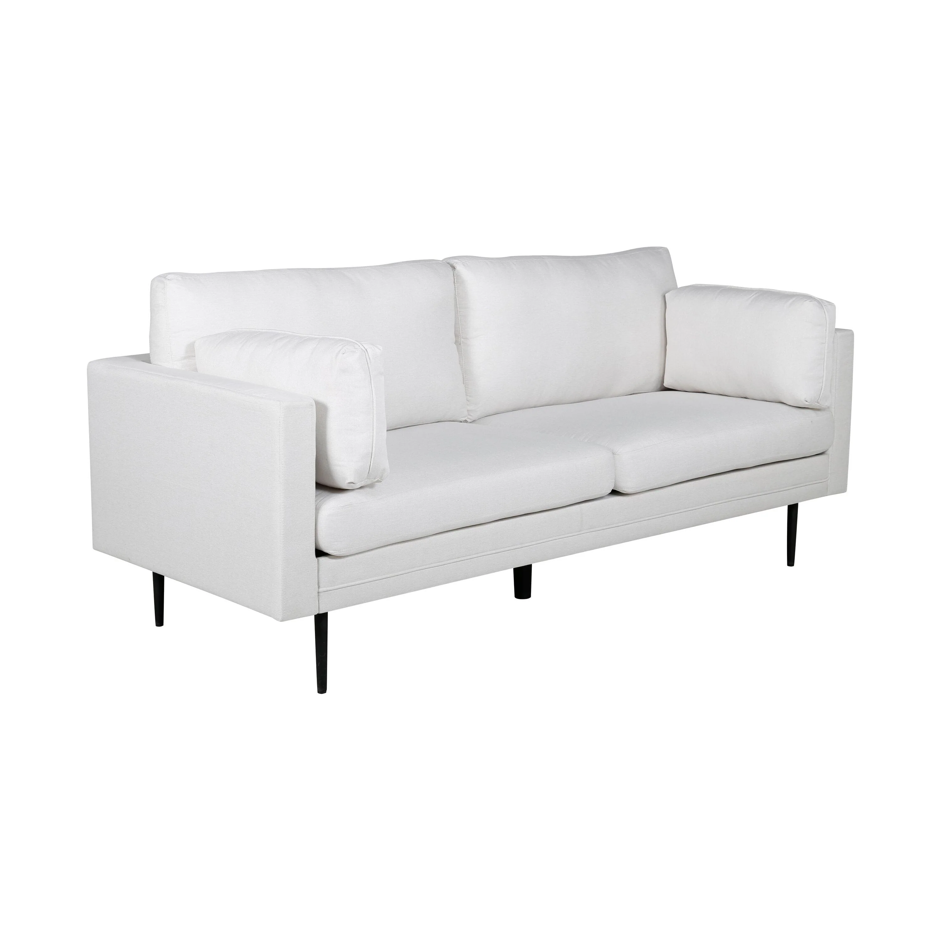 Boom 3-Sitzer Sofa - Schwarz / Hellbeige Stoff - Image 4