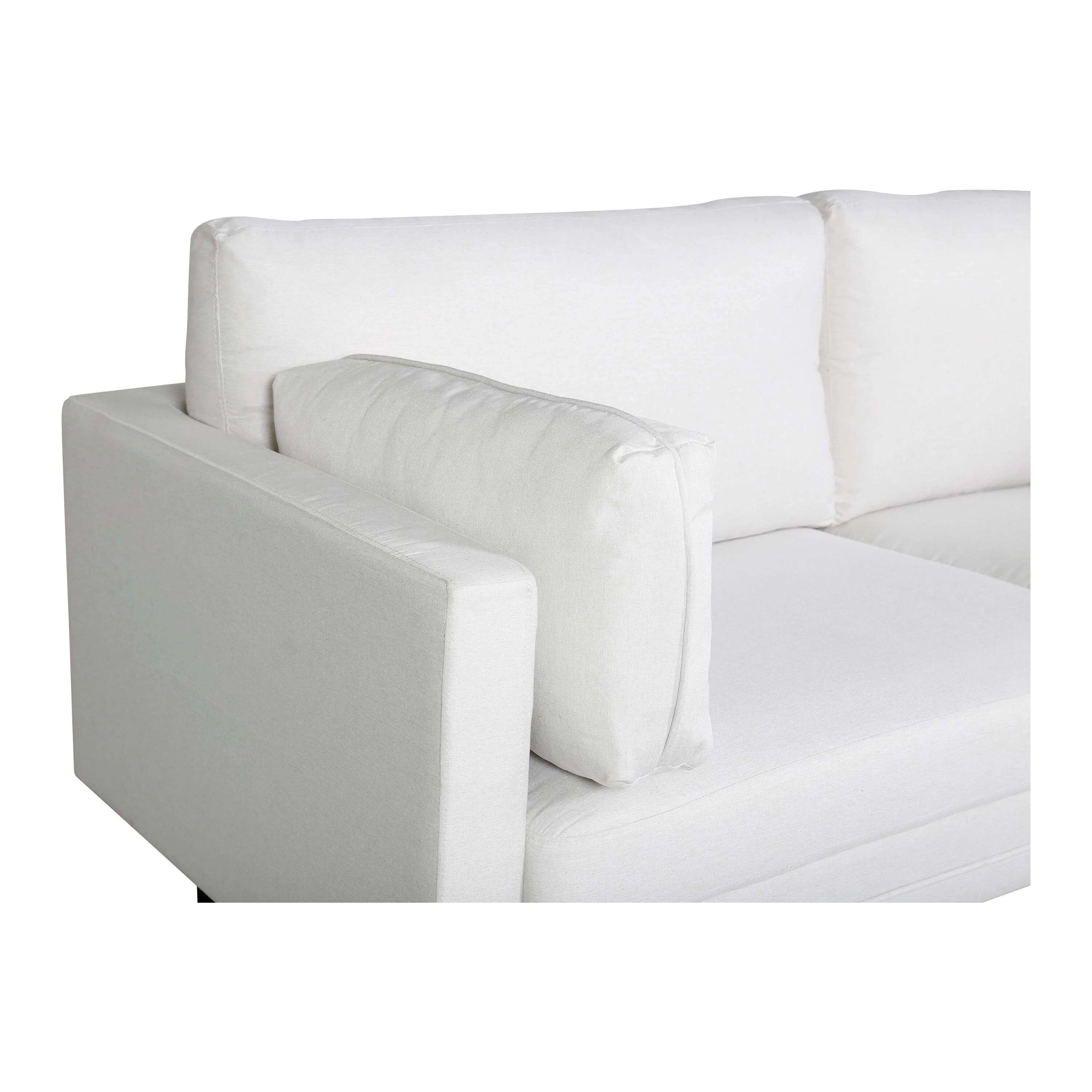 Boom 3-Sitzer Sofa - Schwarz / Hellbeige Stoff - Image 5