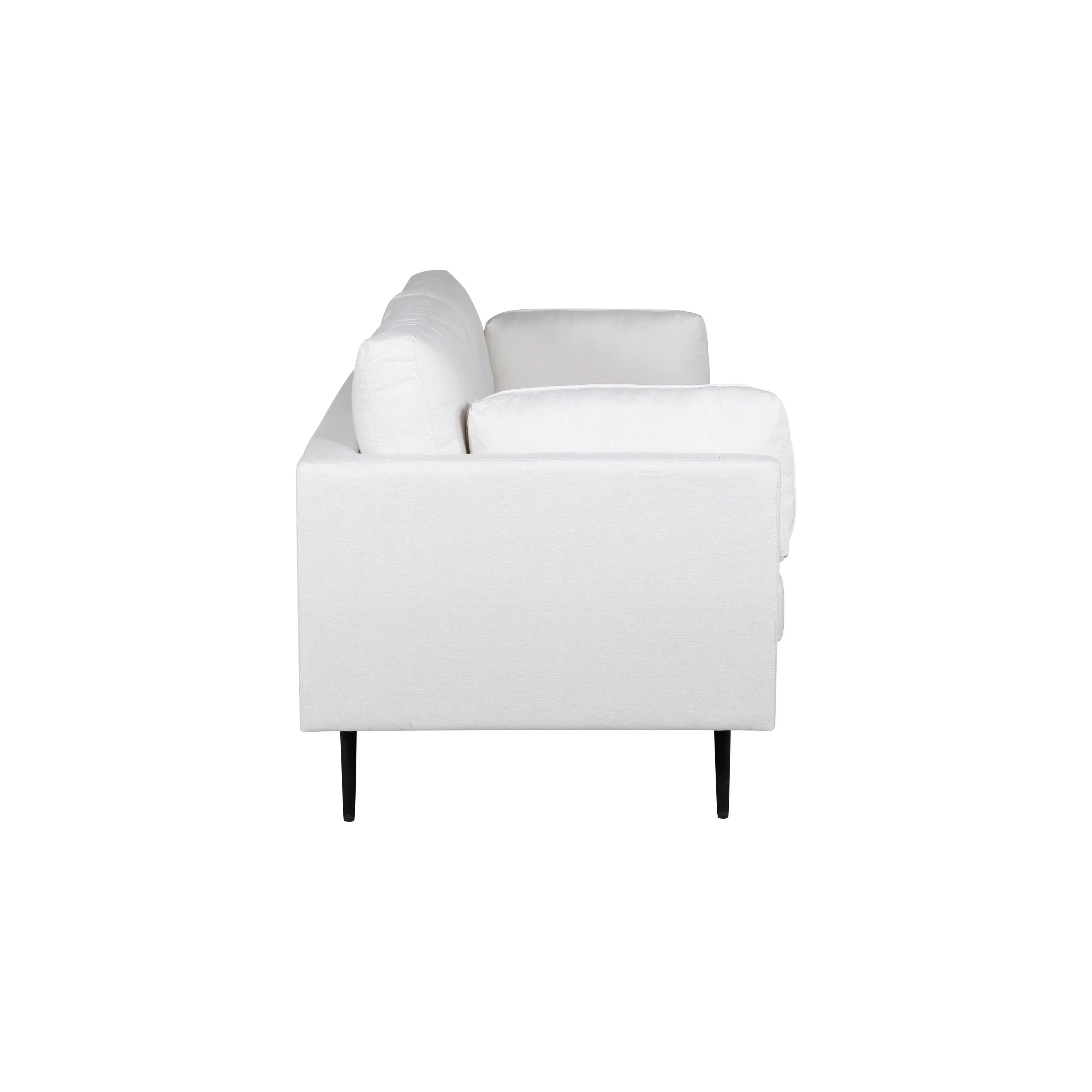 Boom 3-Sitzer Sofa - Schwarz / Hellbeige Stoff - Image 7