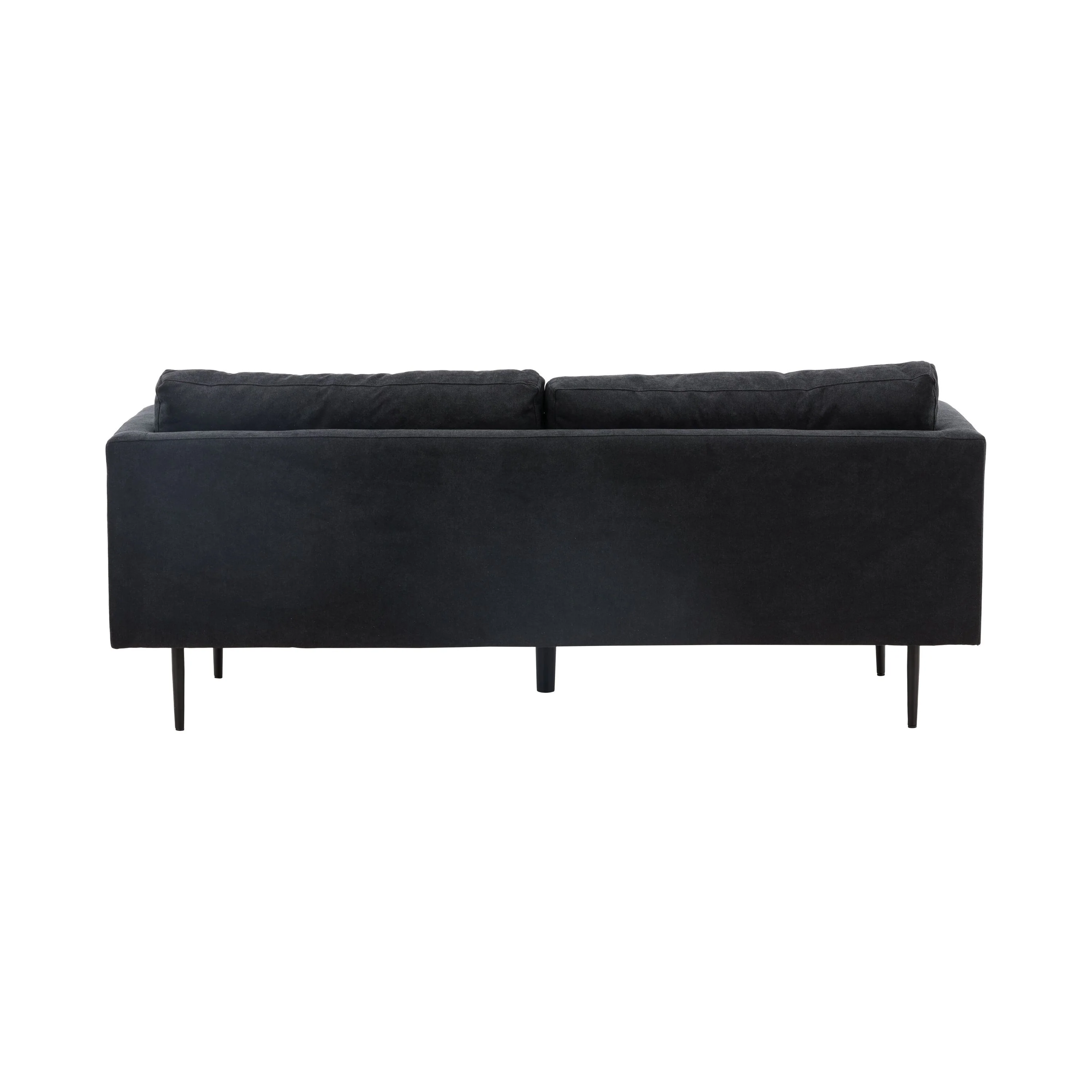 Boom 3-Sitzer Sofa - Schwarz / Schwarzer Stoff / Leinen - Image 10