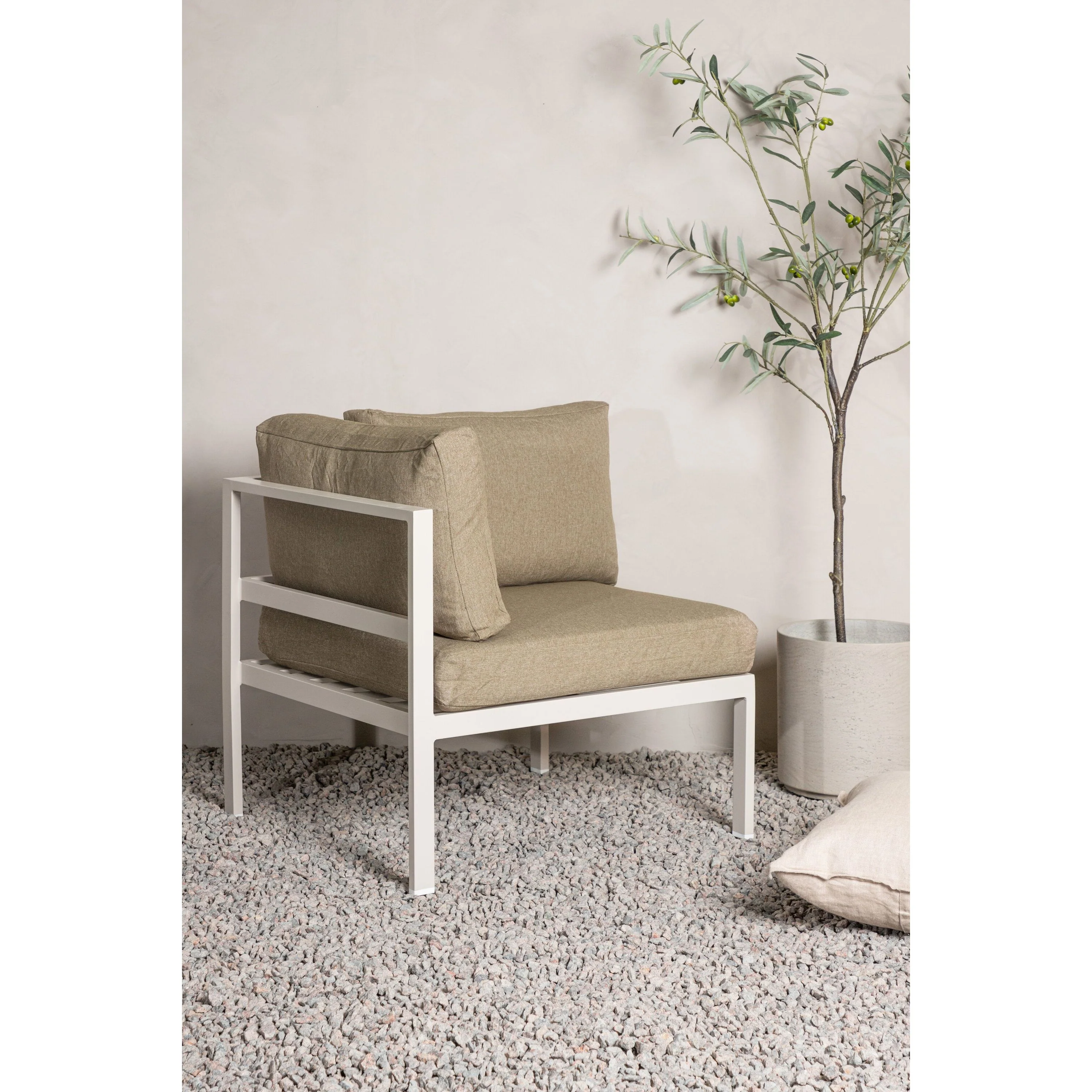 Copacabana Eckteil - Beige alu / Khaki Cushion - Image 2