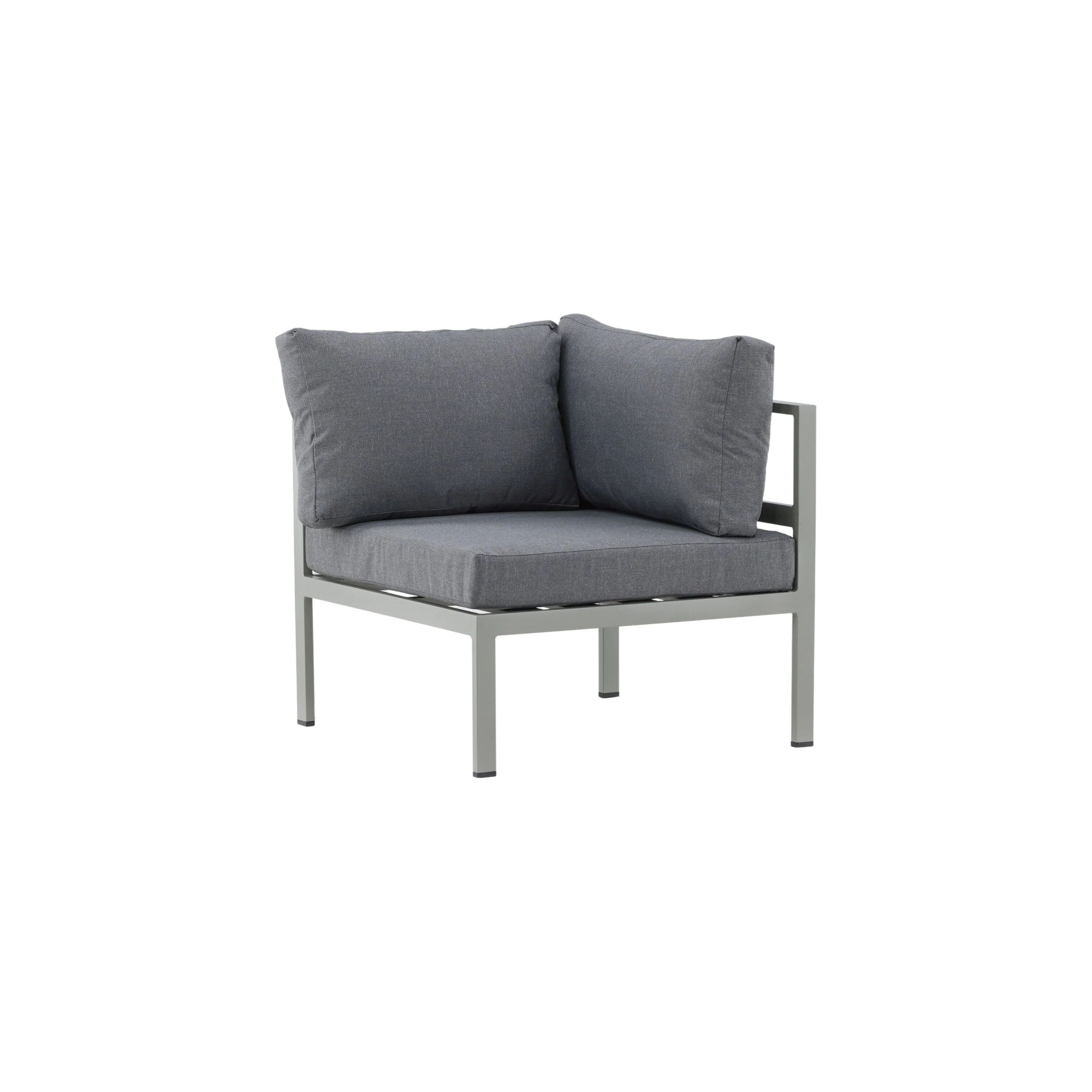 Copacabana Eckteil - Khaki / Graues Kissen - Image 4