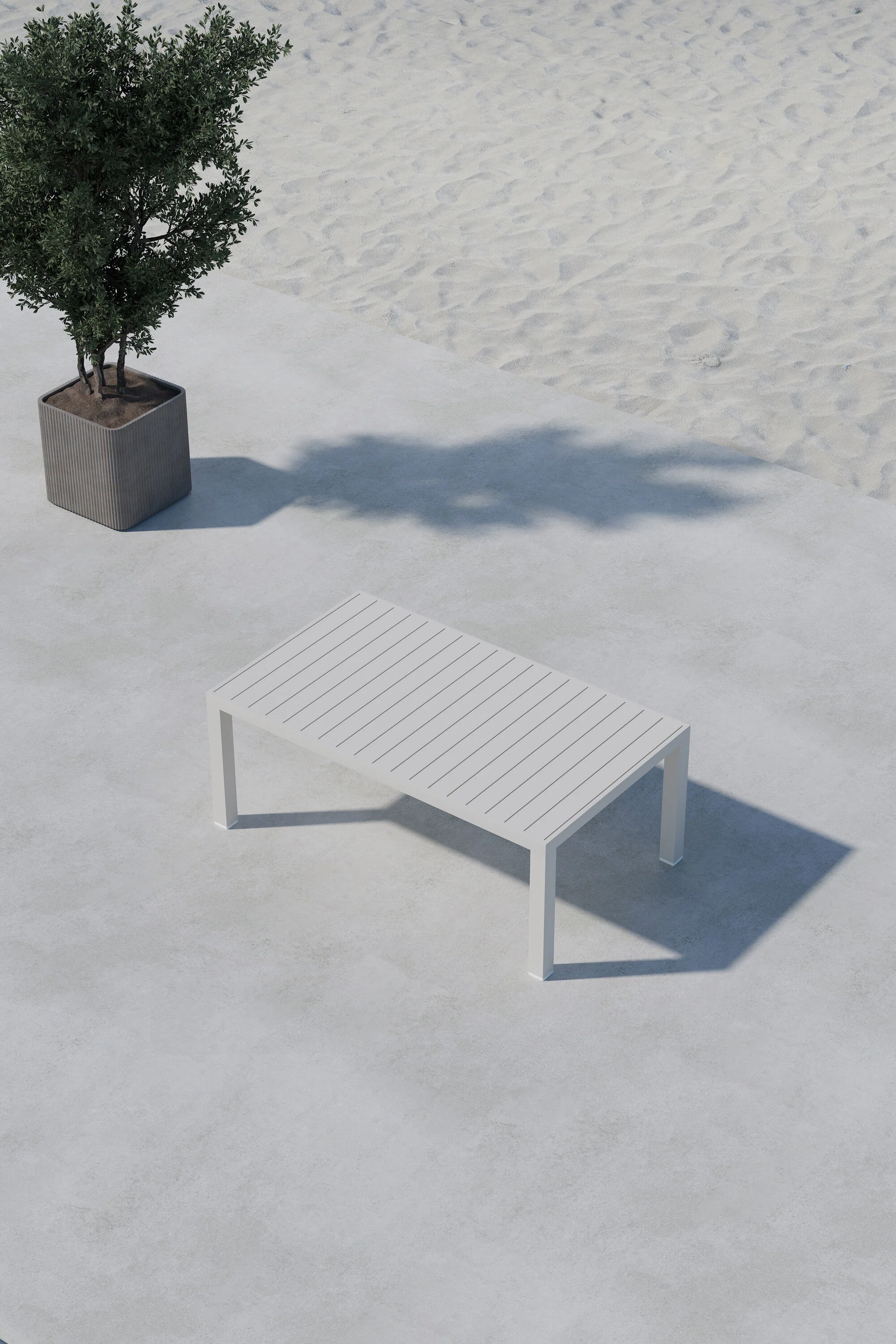 Copacabana Sofa Tisch Beige 70x120 - Image 2