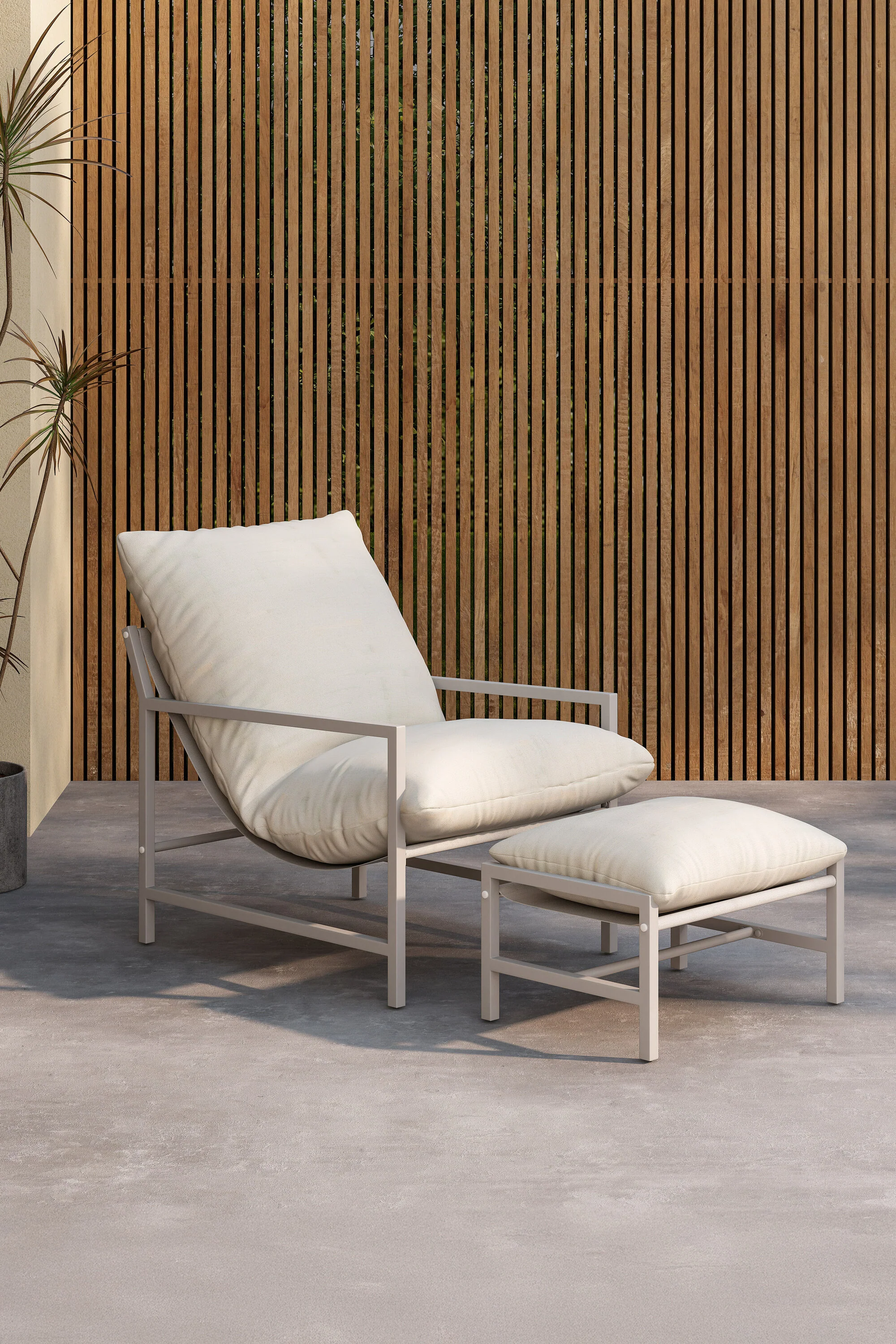 Corso Lounge Chair Beige / Beige - Image 2