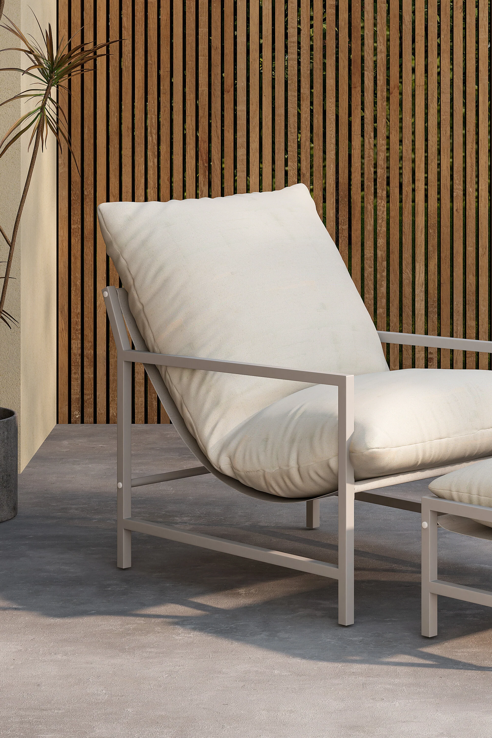 Corso Lounge Chair Beige / Beige - Image 3