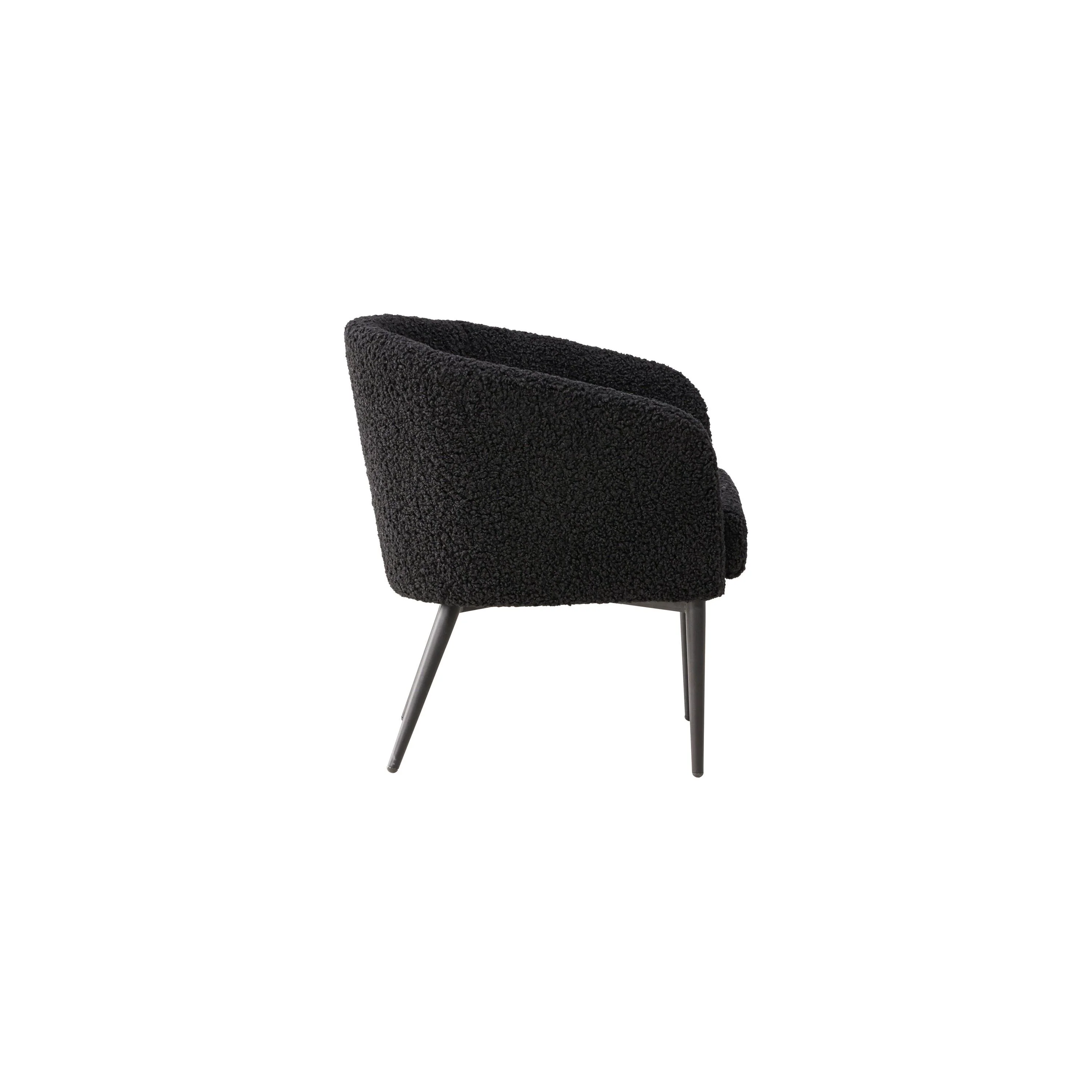 Flauschiger Sessel - Schwarz / Schwarzer Teddy - Image 8