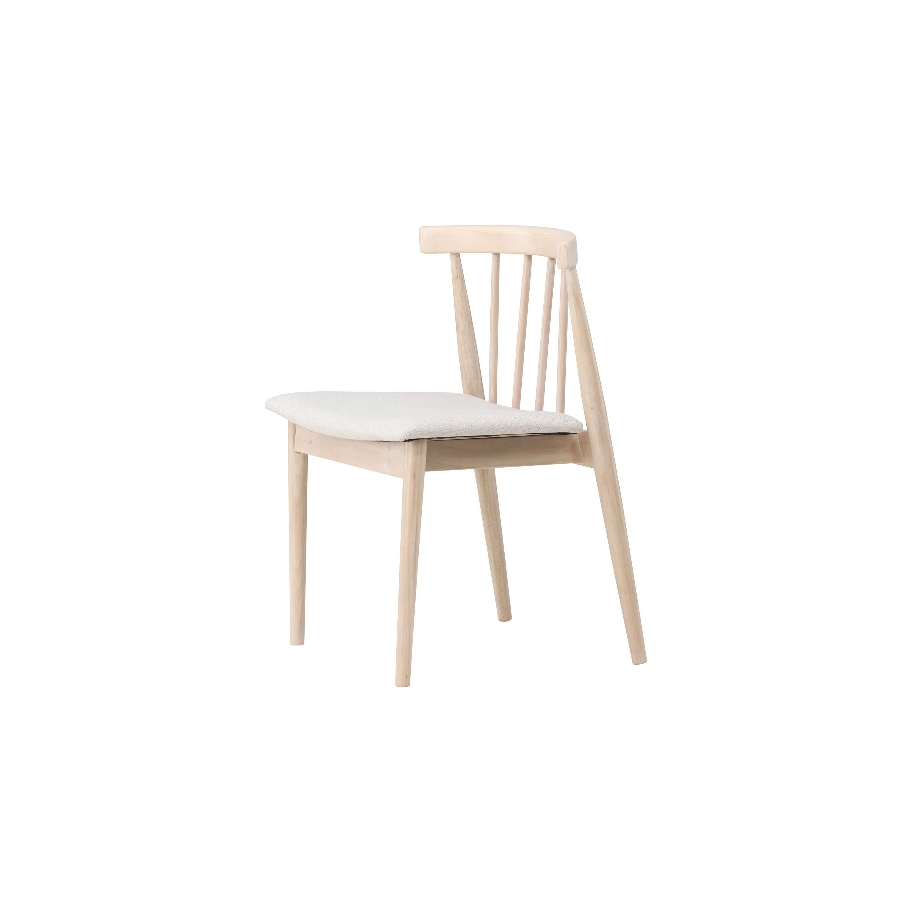 Flora Esszimmerstuhl 2er-Pack - Whitewash Beine / Beige Stoff - Image 10