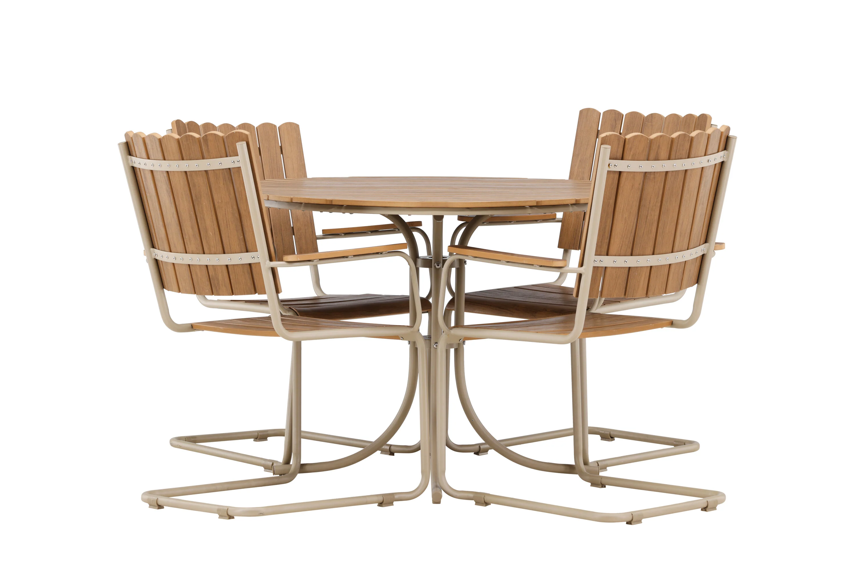 Holmsund Esszimmergarnitur Beige / Polywood - Image 2