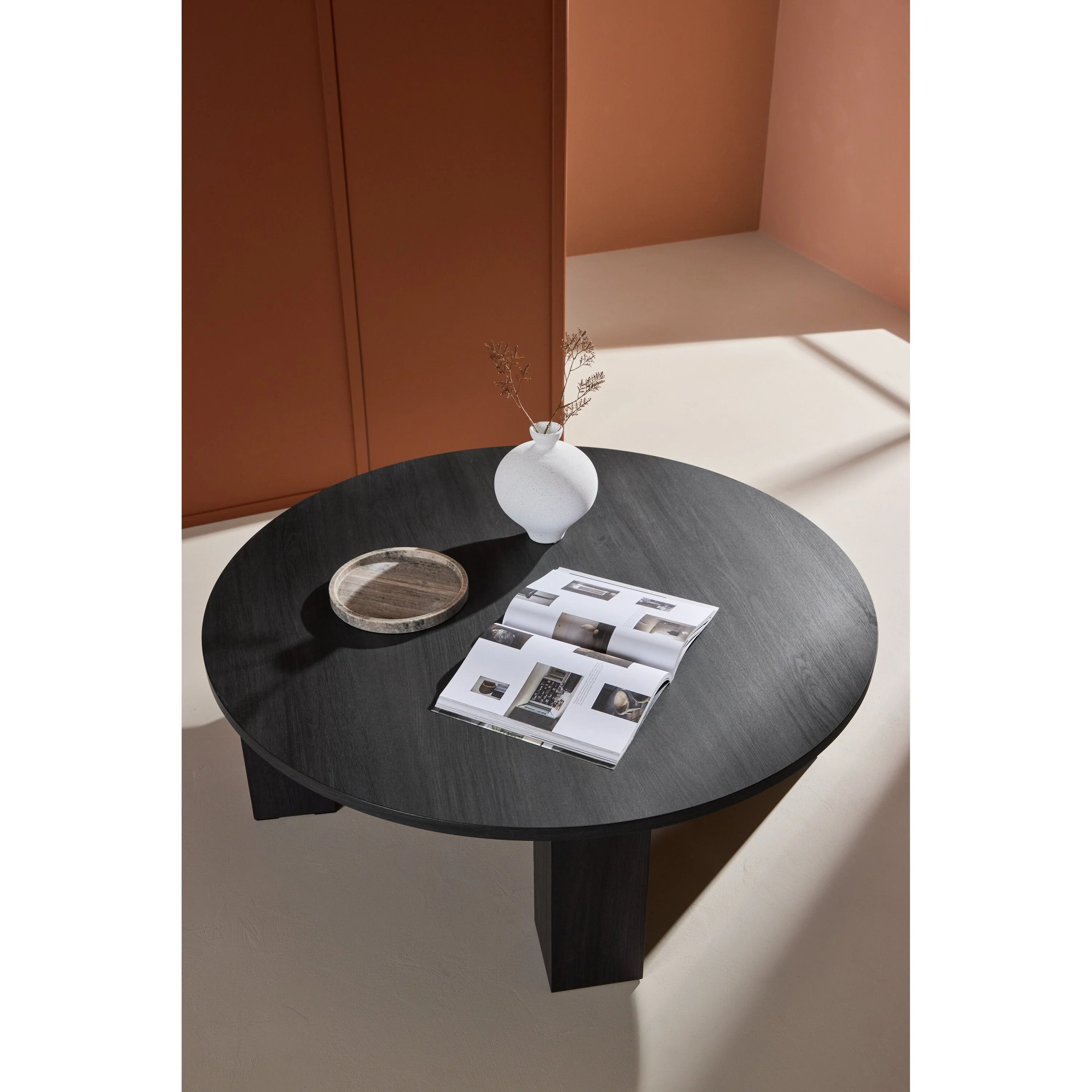 Juno Couchtisch - Schwarz 120 x 120 x 40,5 cm - Image 4