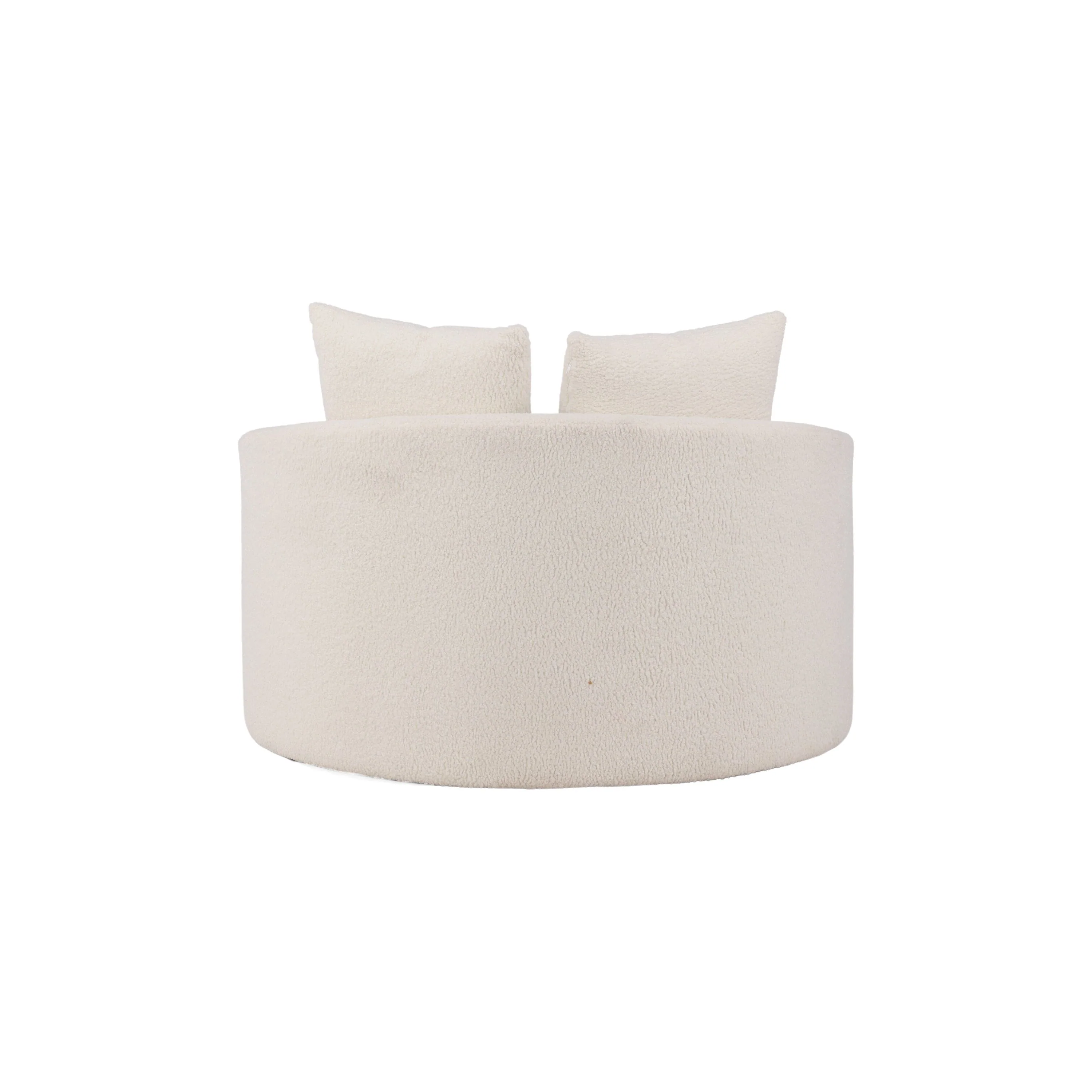 Kelso 2-Sitzer Sofa - Holz / Weißer Teddy - Image 11