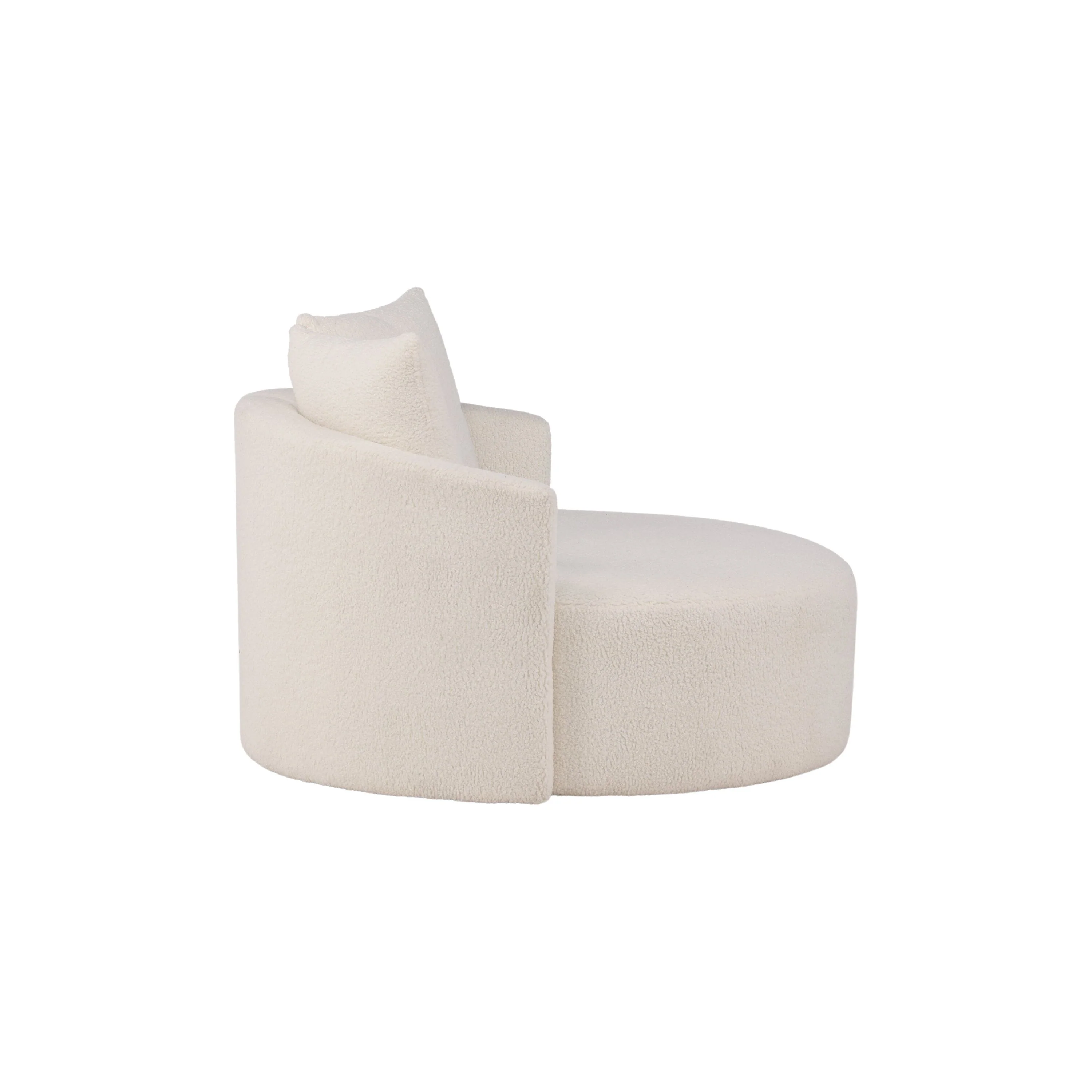 Kelso 2-Sitzer Sofa - Holz / Weißer Teddy - Image 8