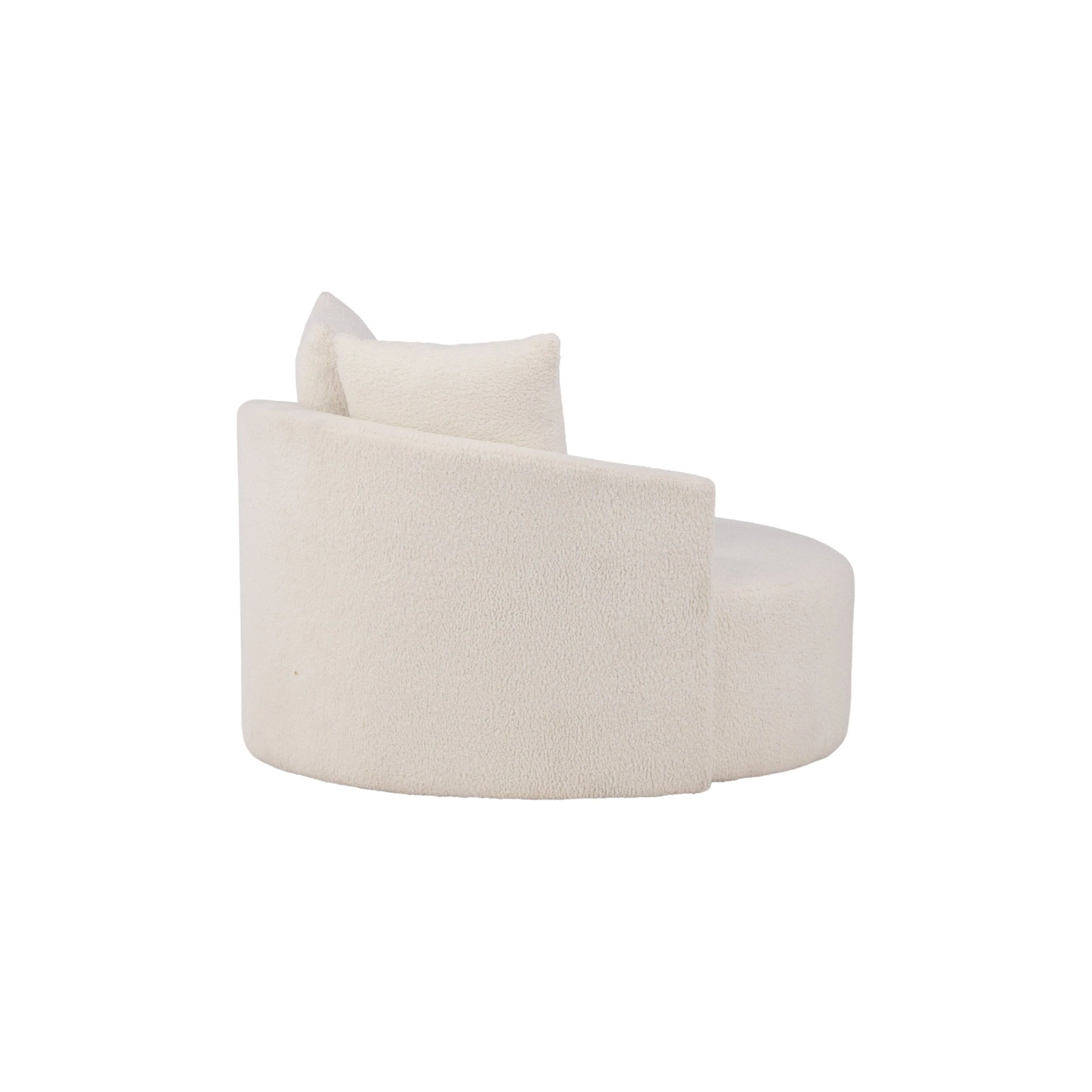Kelso 2-Sitzer Sofa - Holz / Weißer Teddy - Image 9
