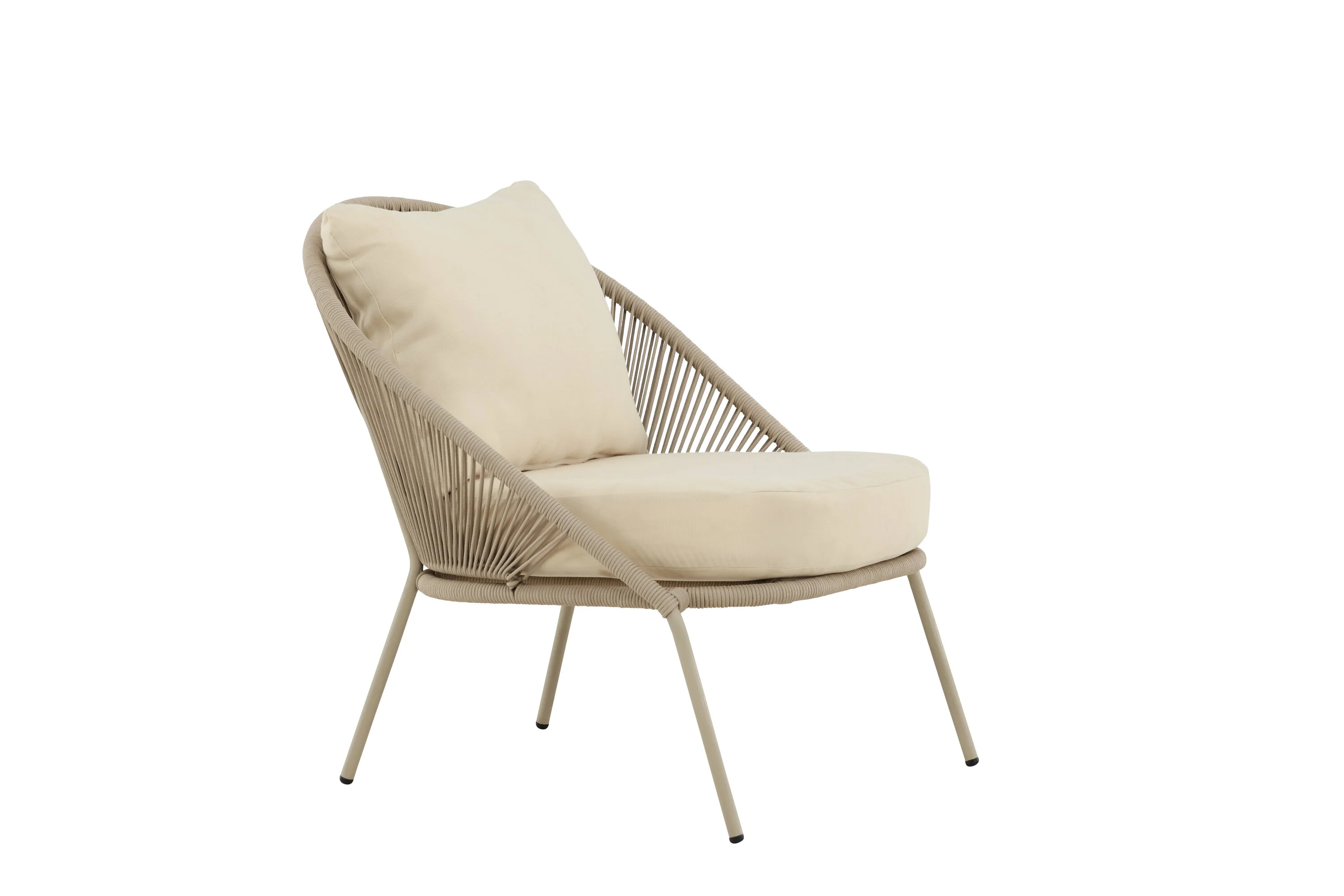Lindos Lounge Chair 2er-Pack Beige - Image 3