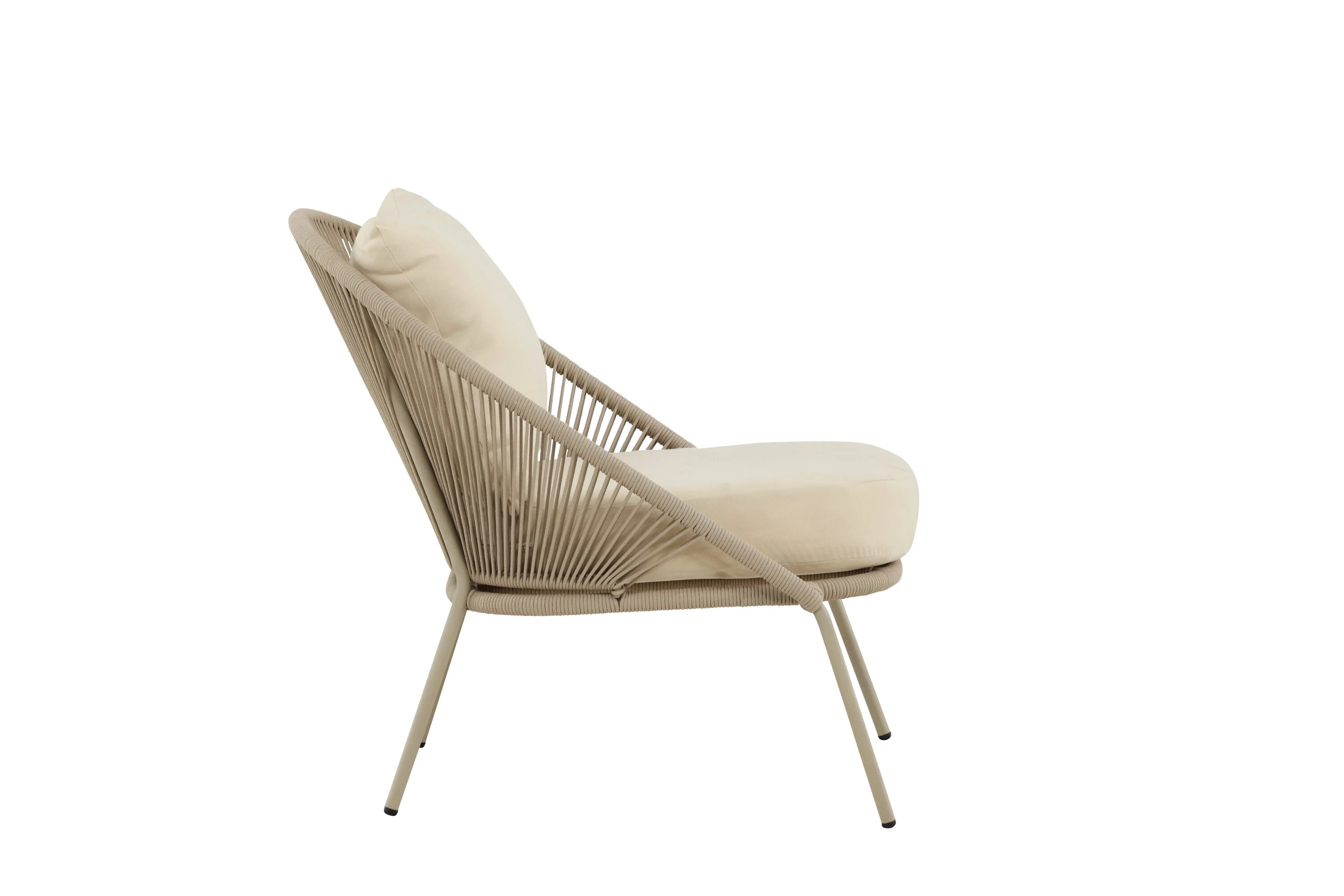 Lindos Lounge Chair 2er-Pack Beige - Image 4