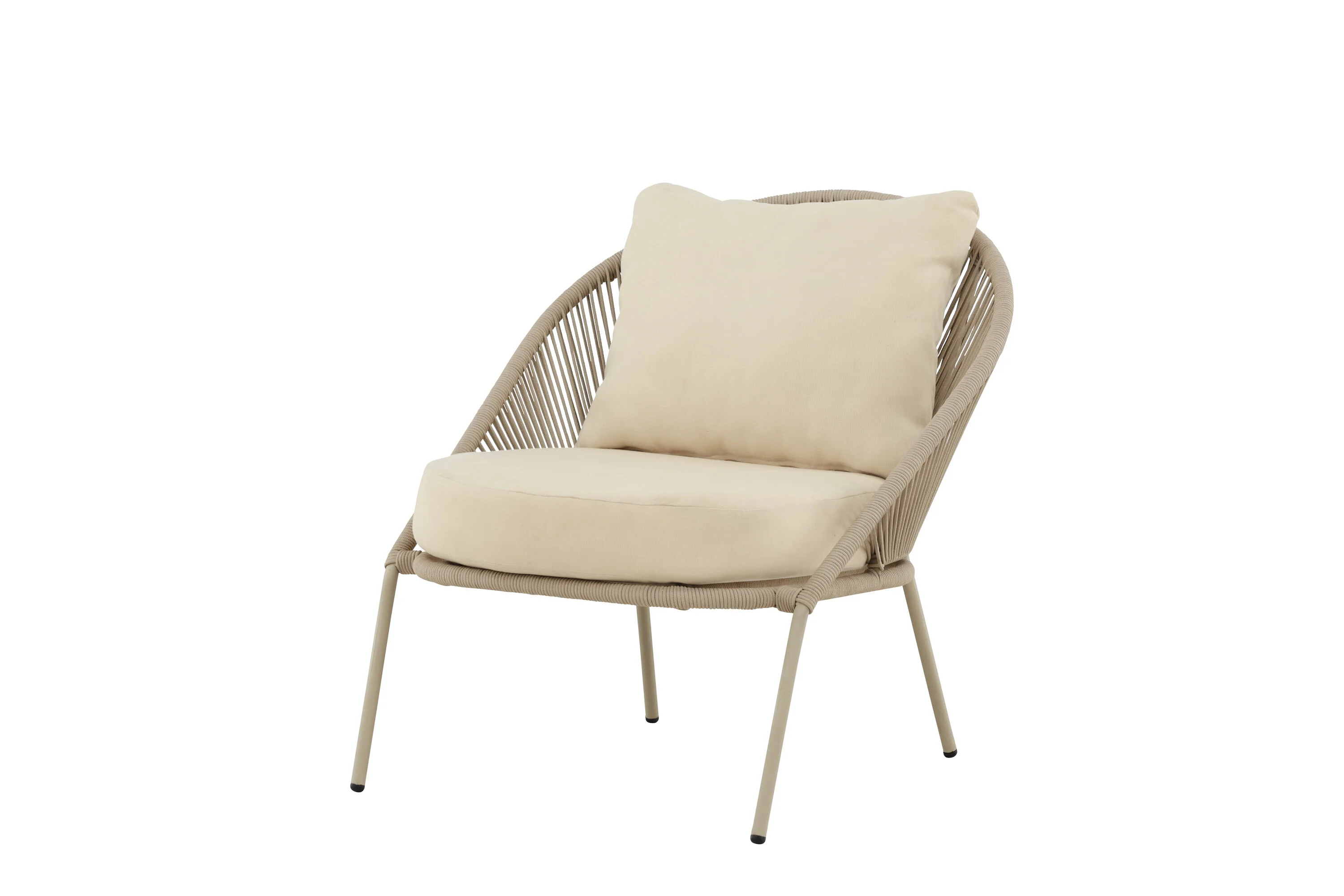 Lindos Lounge Chair 2er-Pack Beige - Image 5