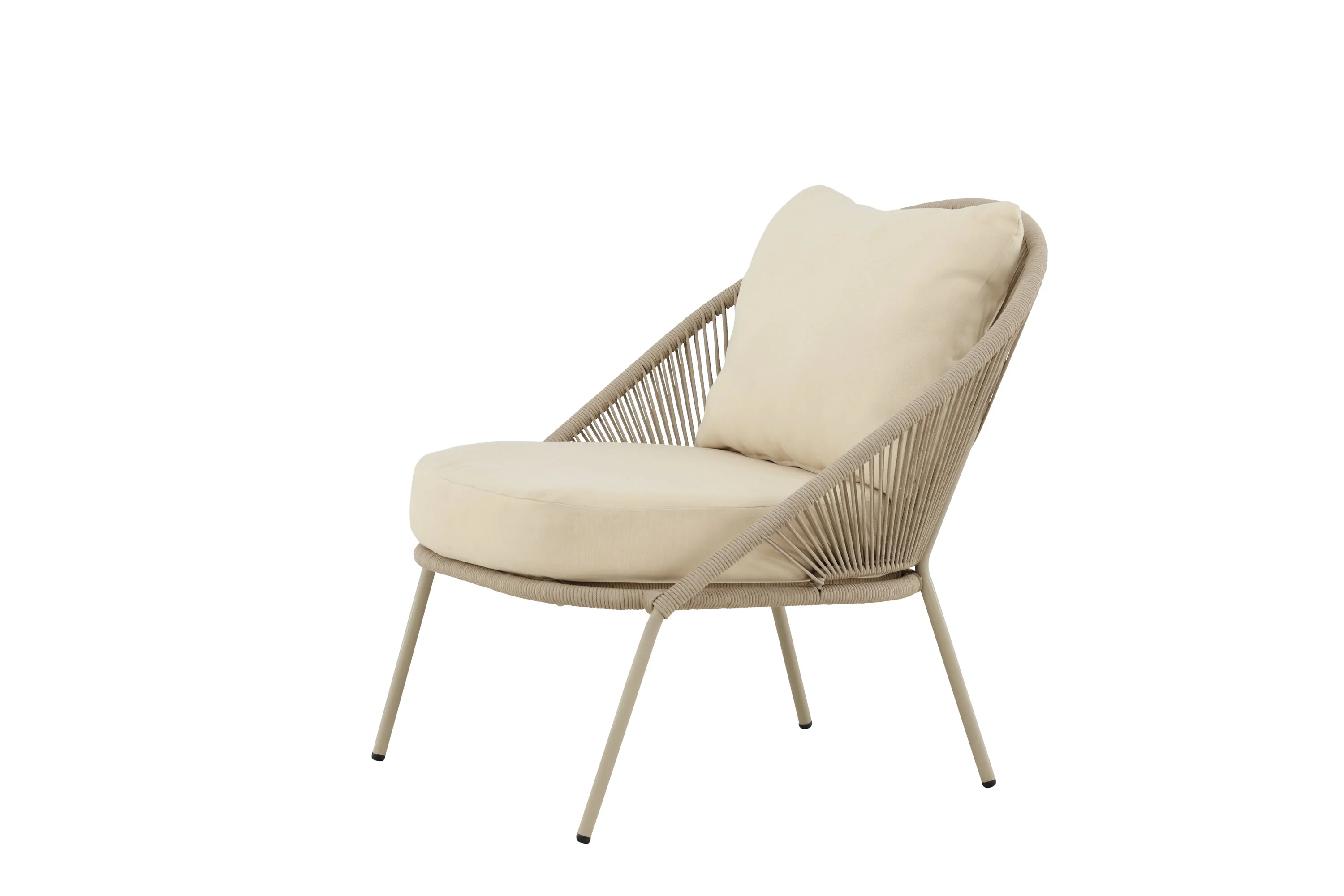 Lindos Lounge Chair 2er-Pack Beige - Image 6