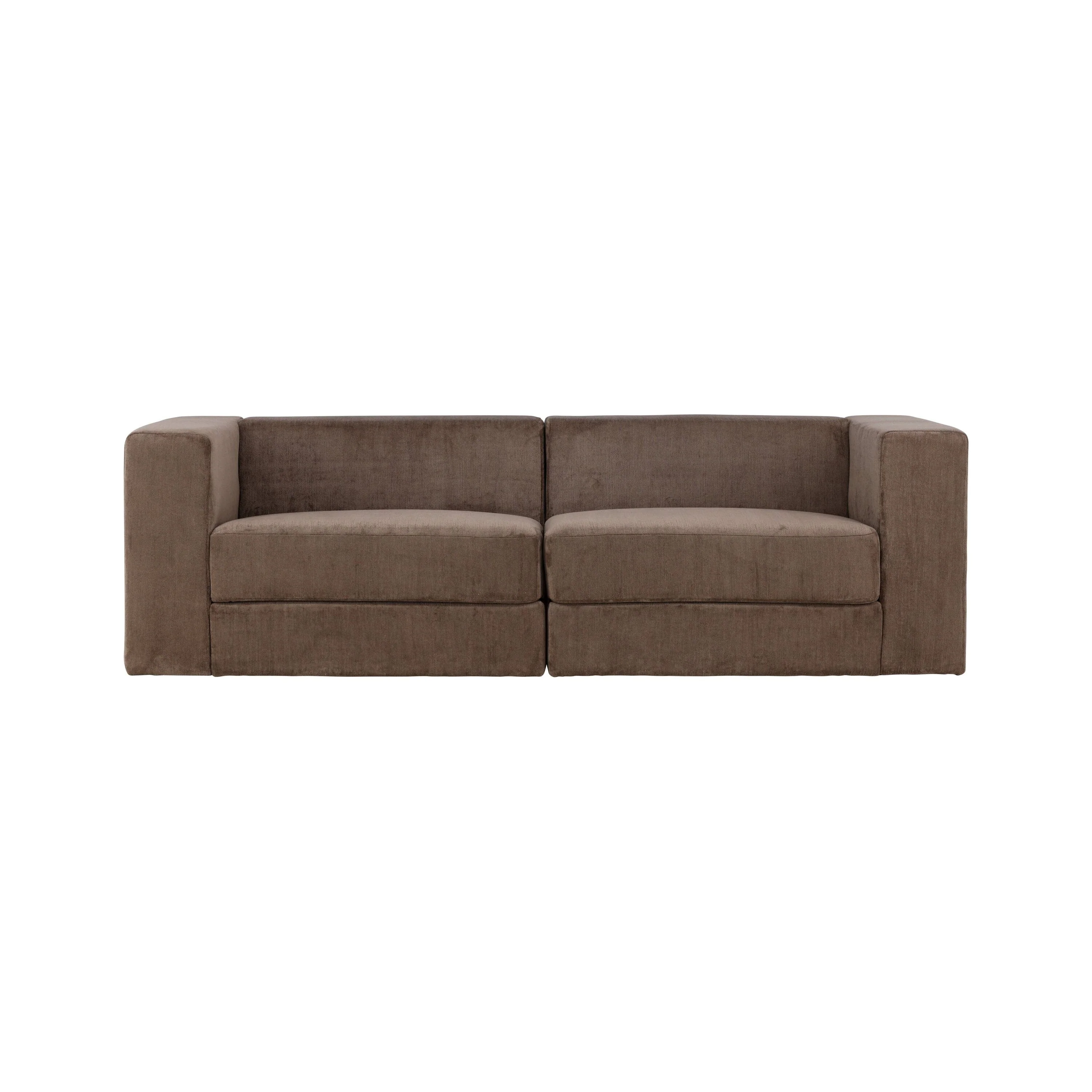Lumi 3-Sitzer Sofa - Braunes Leinen