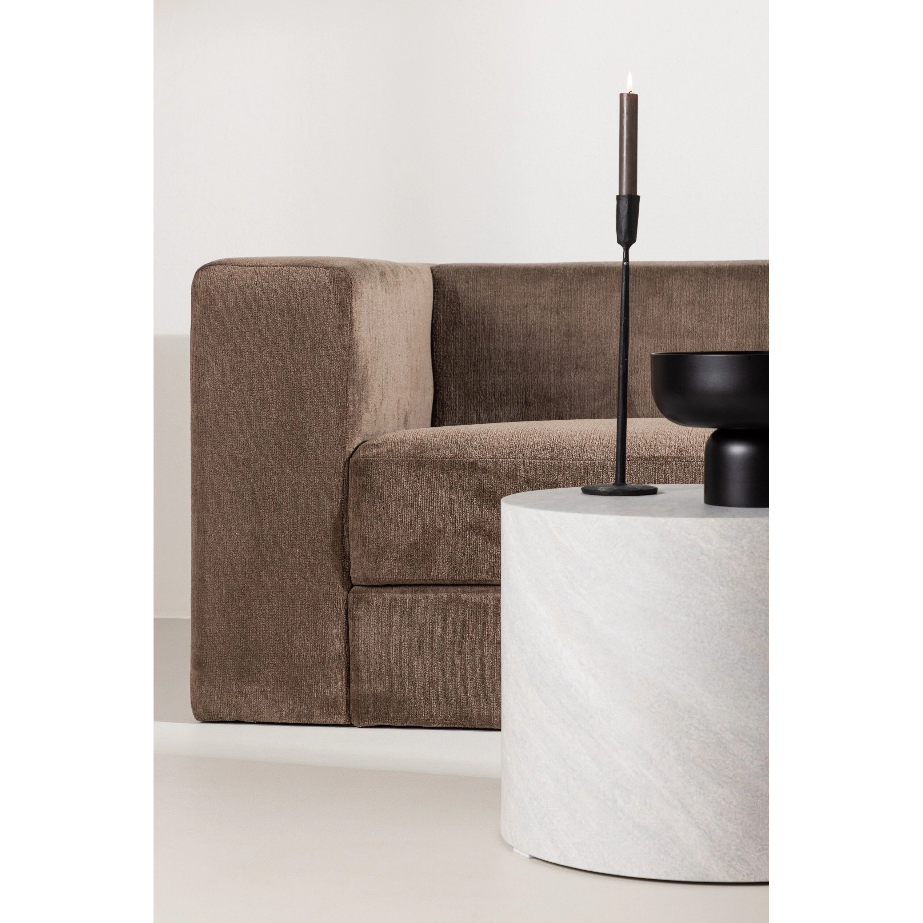 Lumi 3-Sitzer Sofa - Braunes Leinen - Image 3