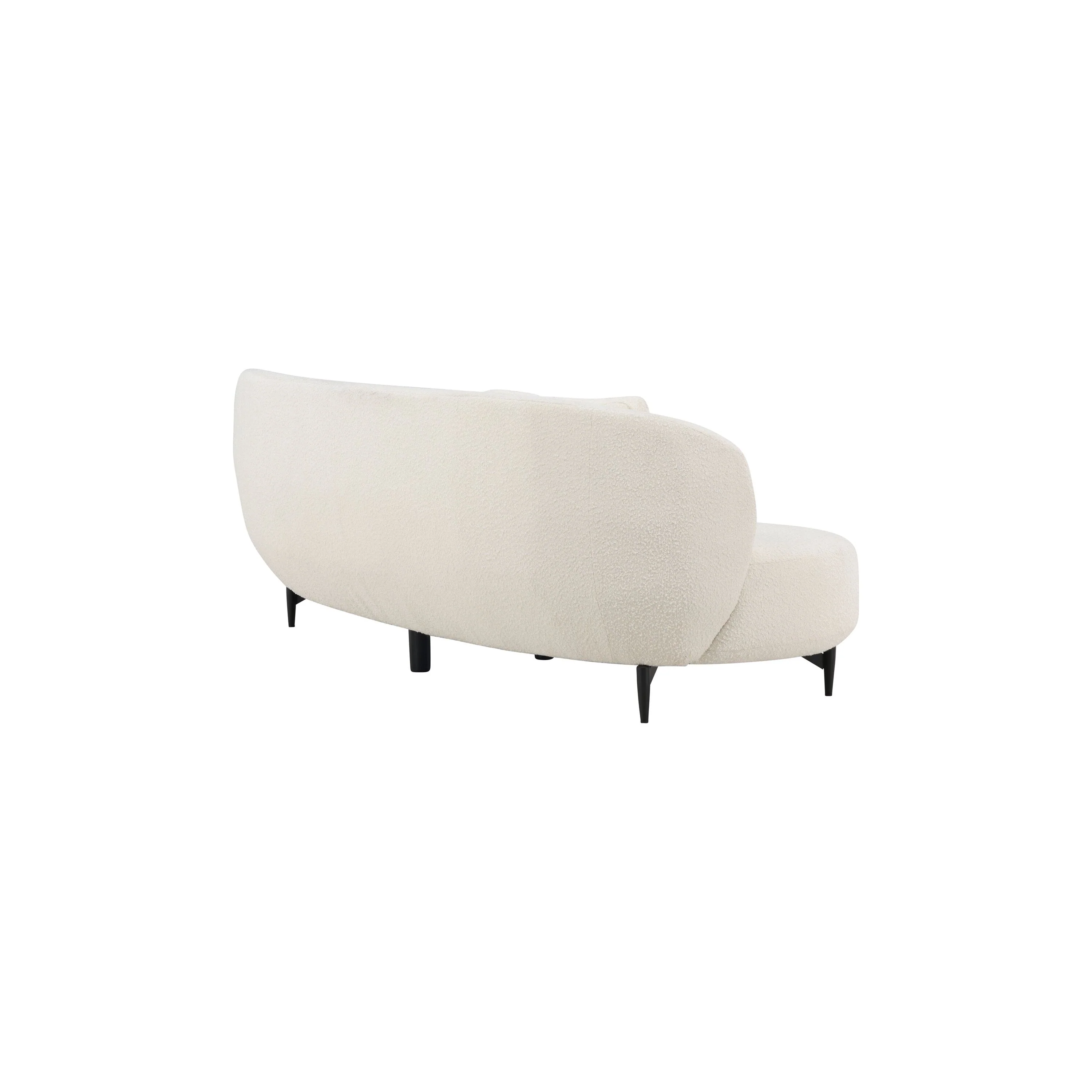 Luna 3-Sitzer Sofa - Schwarz / Weiß Boucle - Image 10