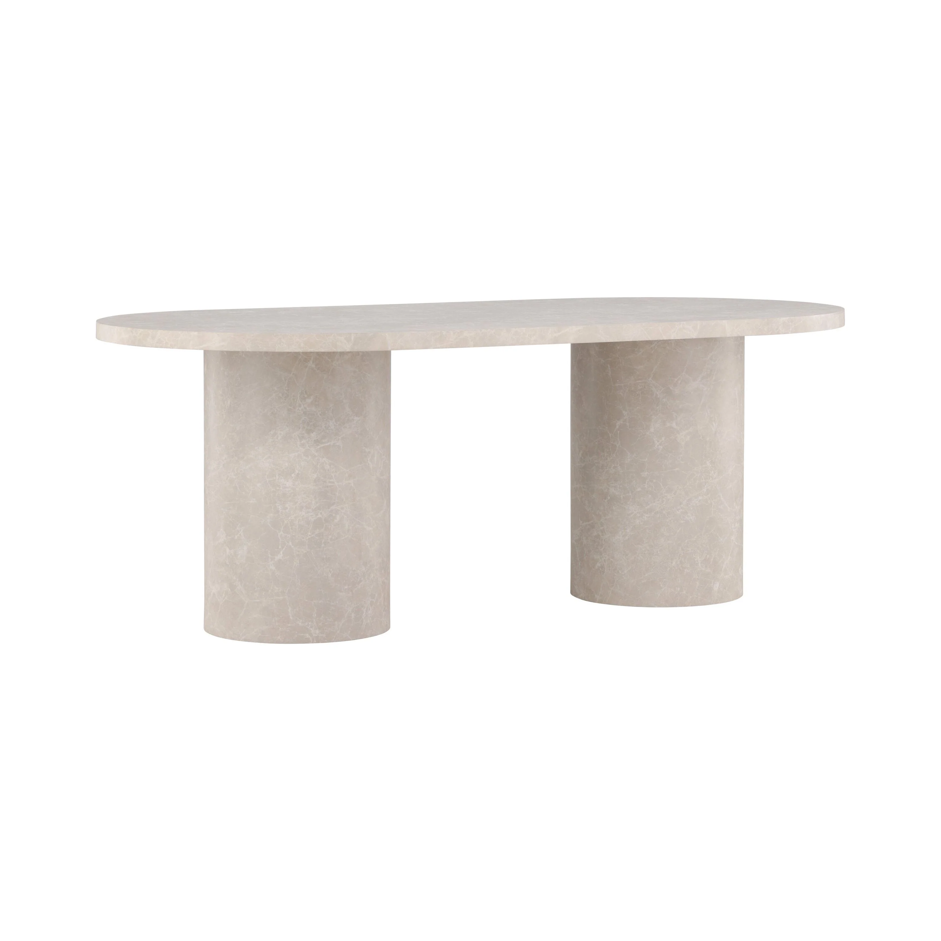 Narvik Esstisch - Beige Marmoroptik 100x200 cm