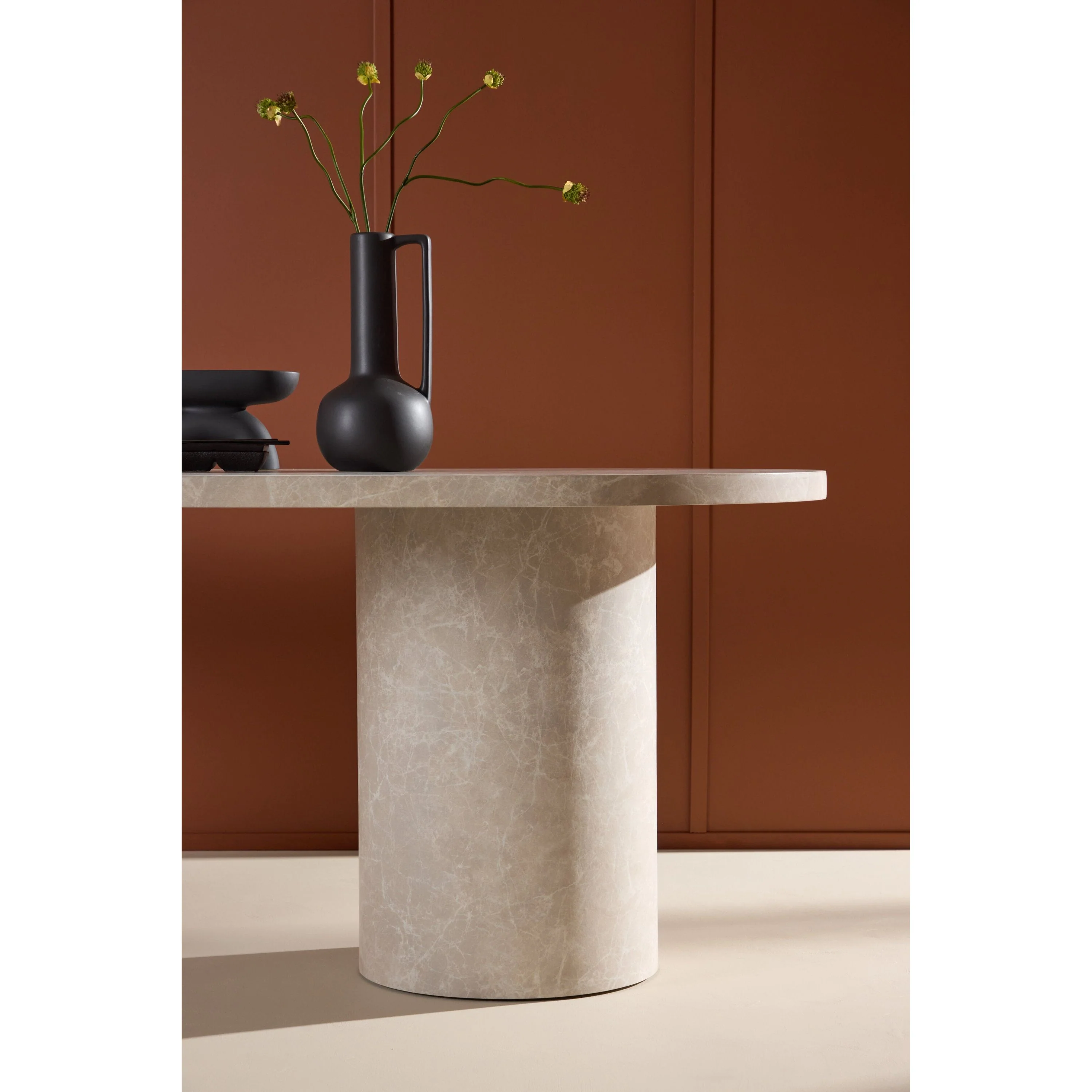 Narvik Esstisch - Beige Marmoroptik 100x200 cm - Image 3