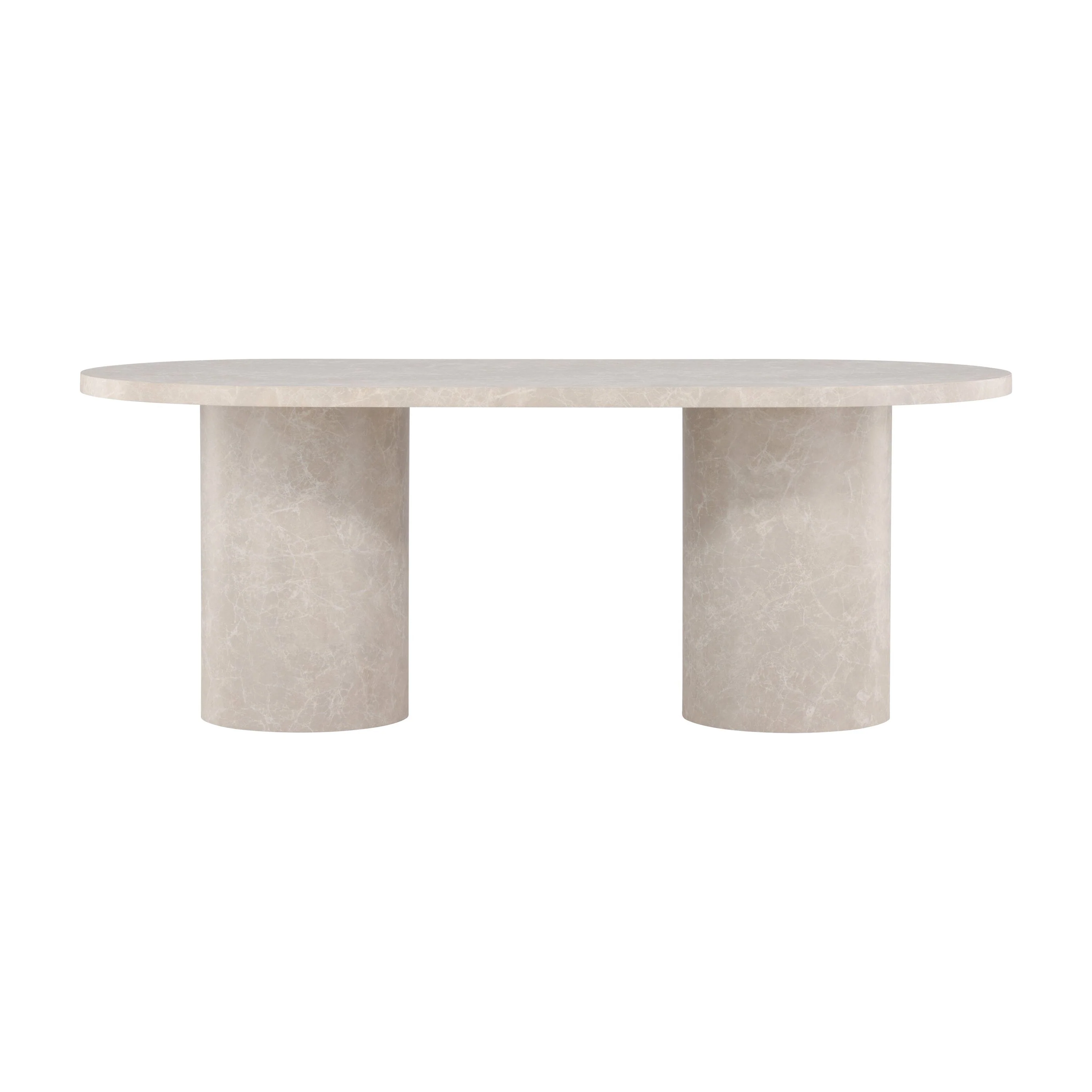 Narvik Esstisch - Beige Marmoroptik 100x200 cm - Image 6