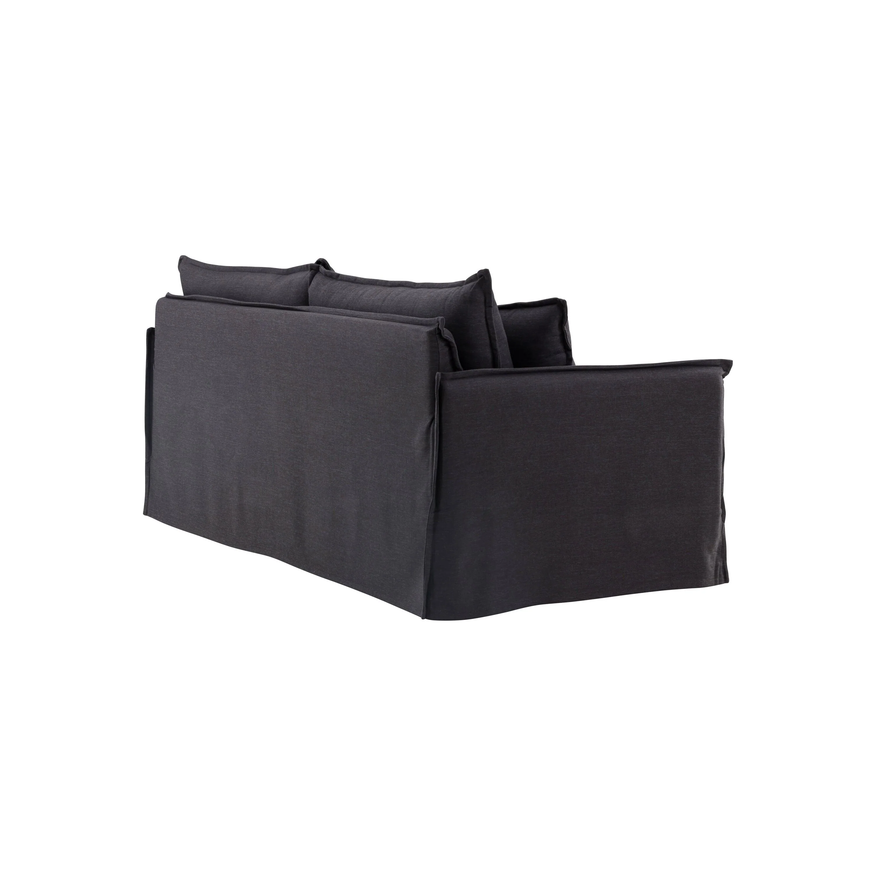 Nova 3-Sitzer Sofa Holz/ Schwarzer Stoff - Image 10