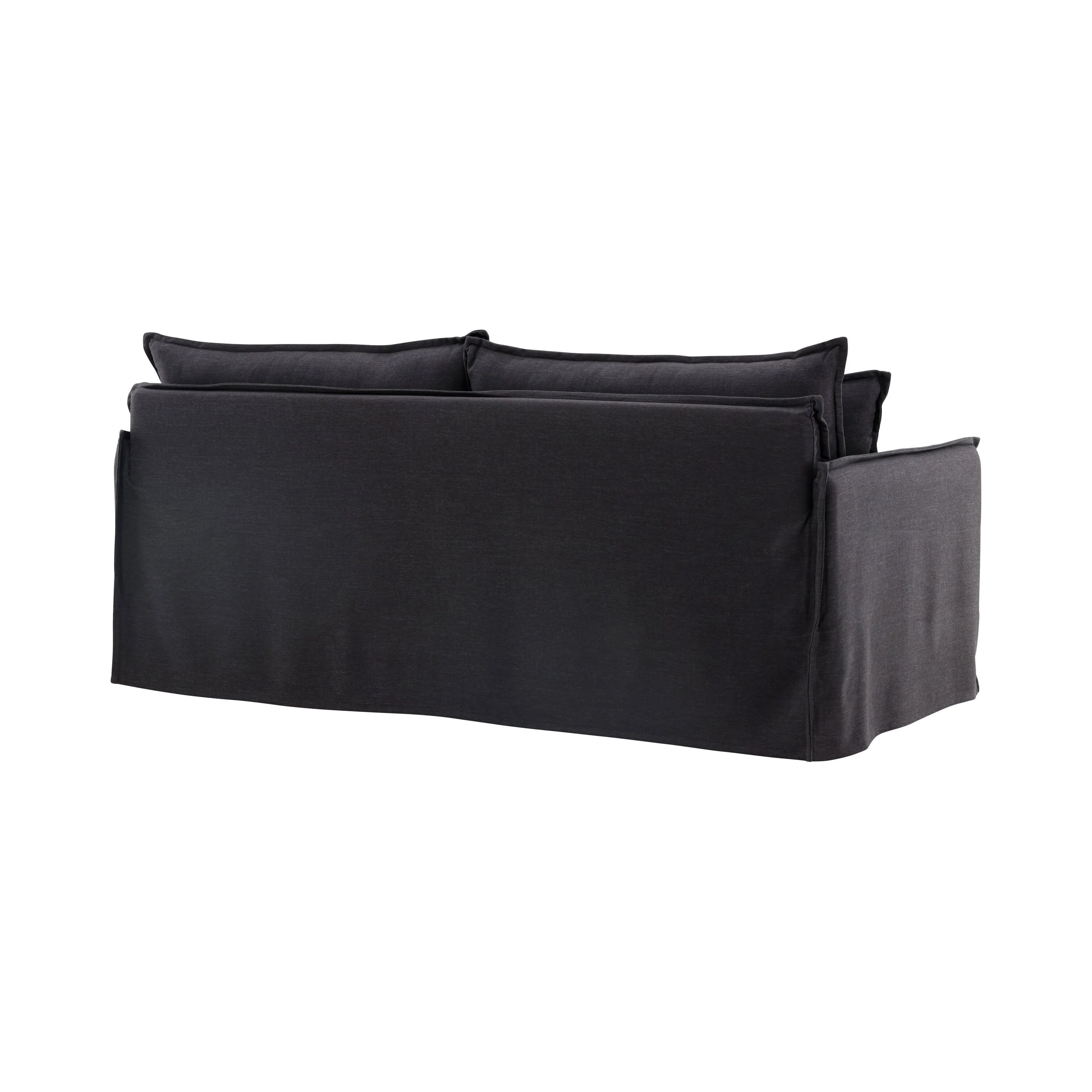 Nova 3-Sitzer Sofa Holz/ Schwarzer Stoff - Image 11