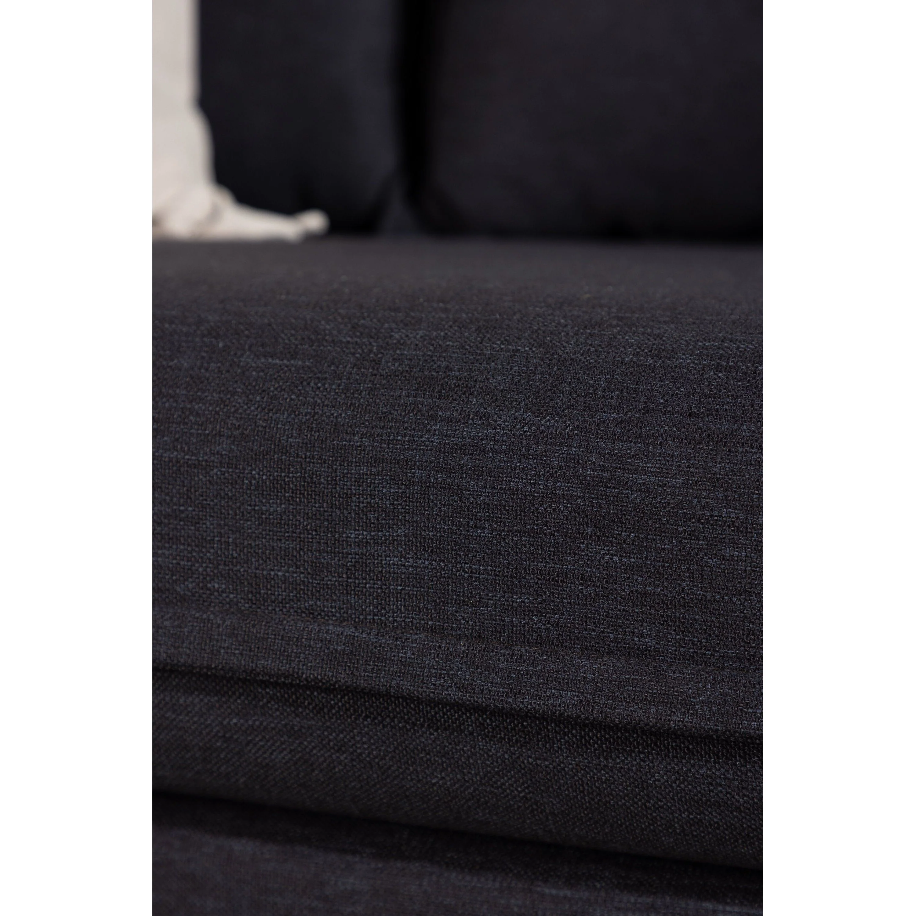Nova 3-Sitzer Sofa Holz/ Schwarzer Stoff - Image 6