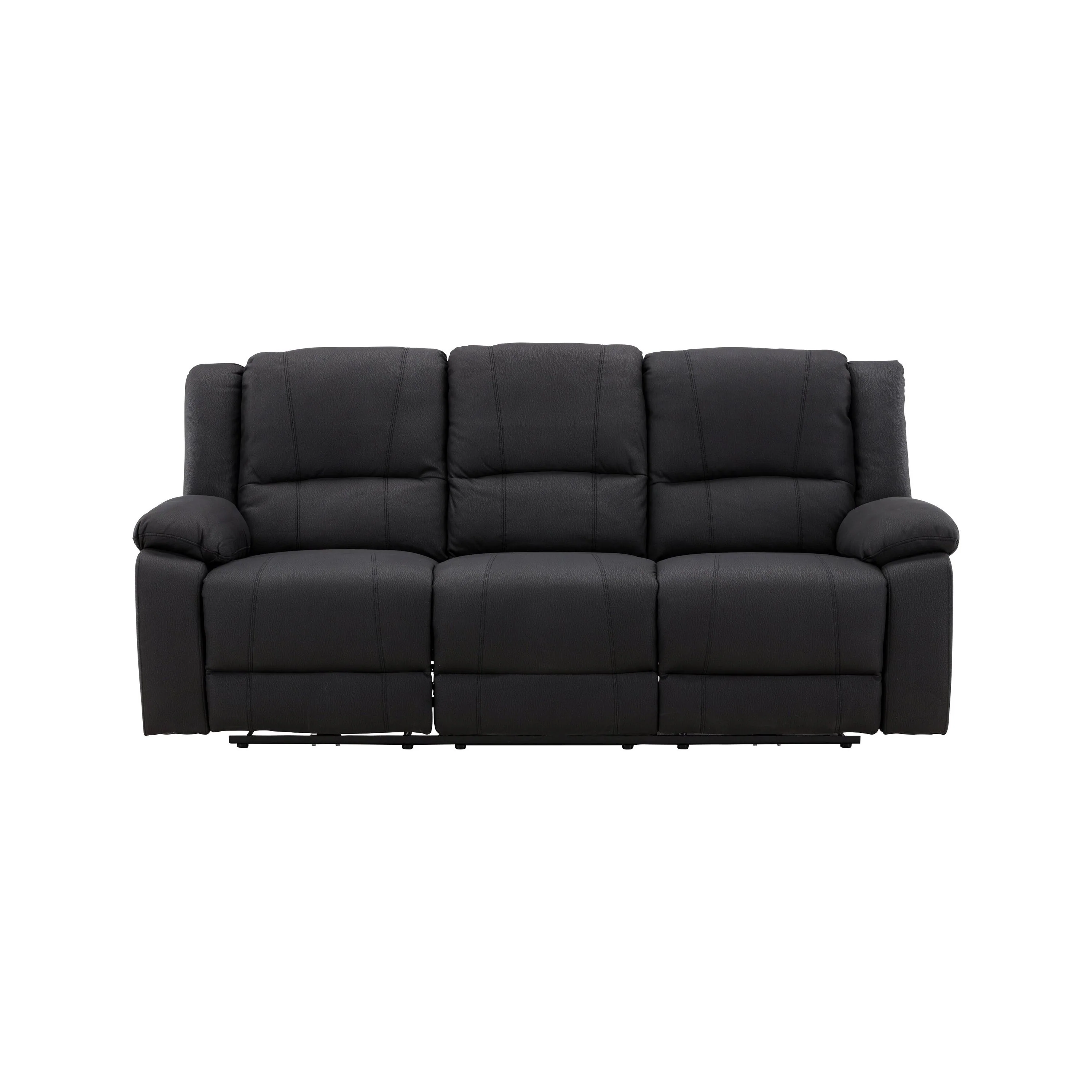Singapore Recliner Sofa Schwarz
