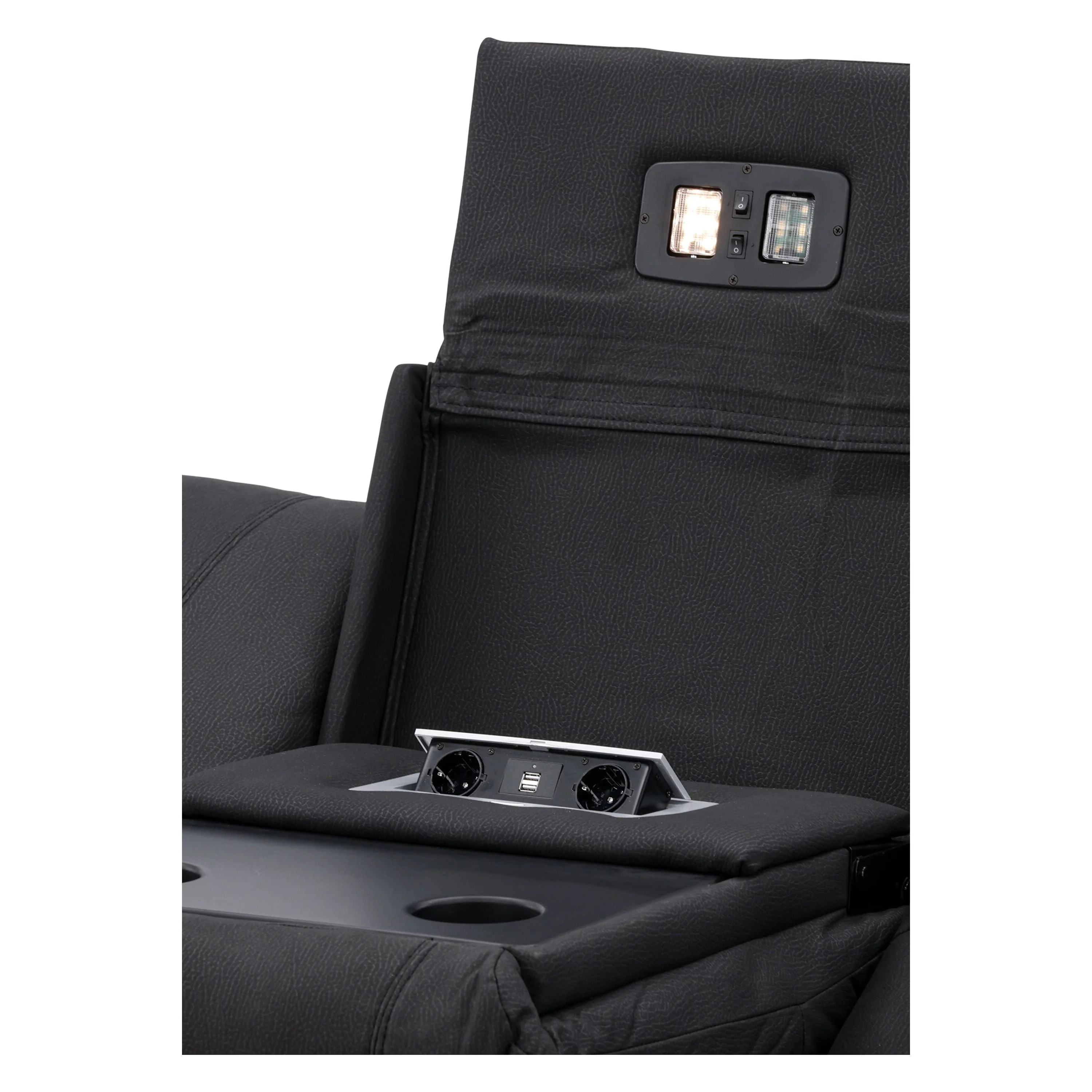 Singapore Recliner Sofa Schwarz - Image 5