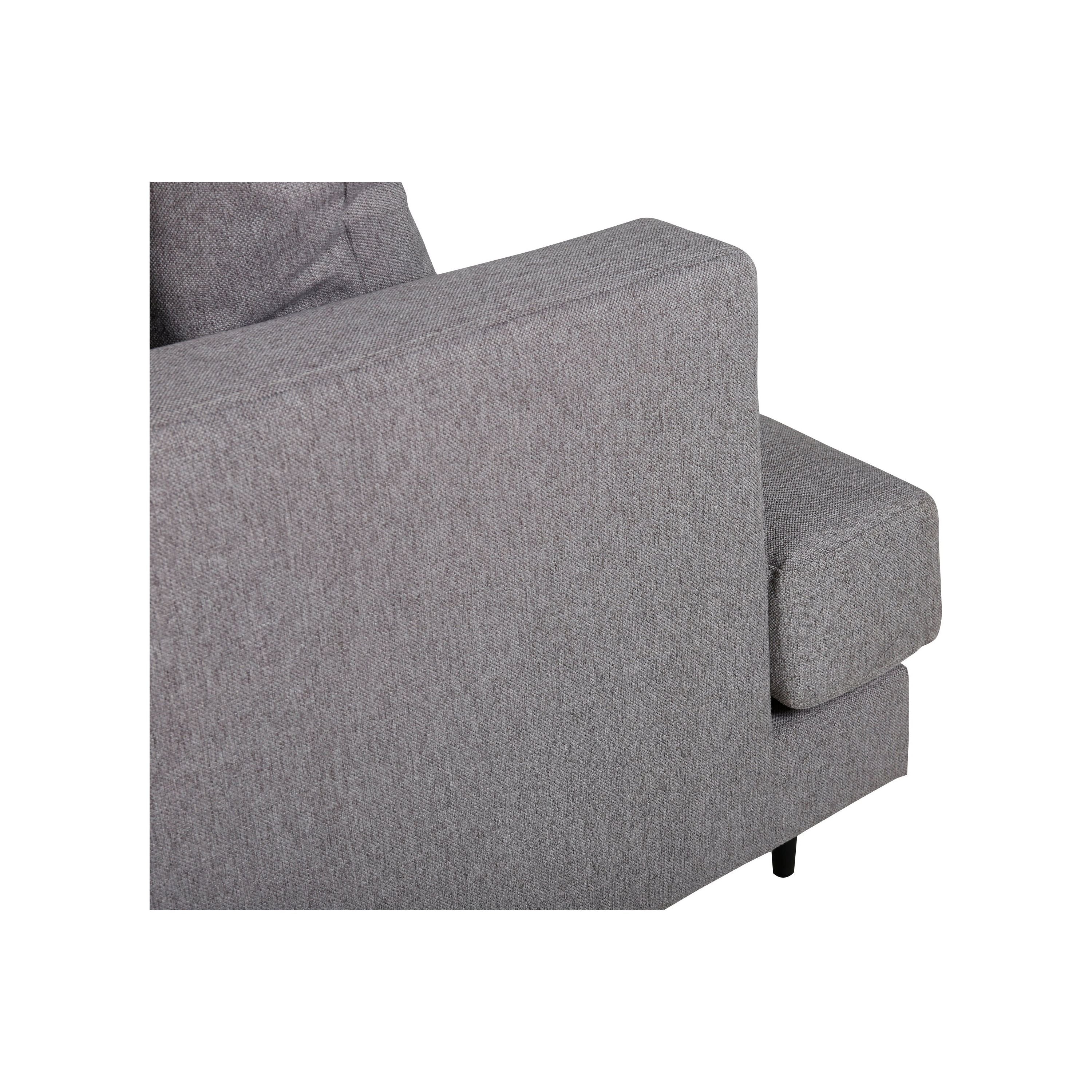 Sofia 3-Sitzer Sofa - Schwarz / Grauer Stoff - Image 13