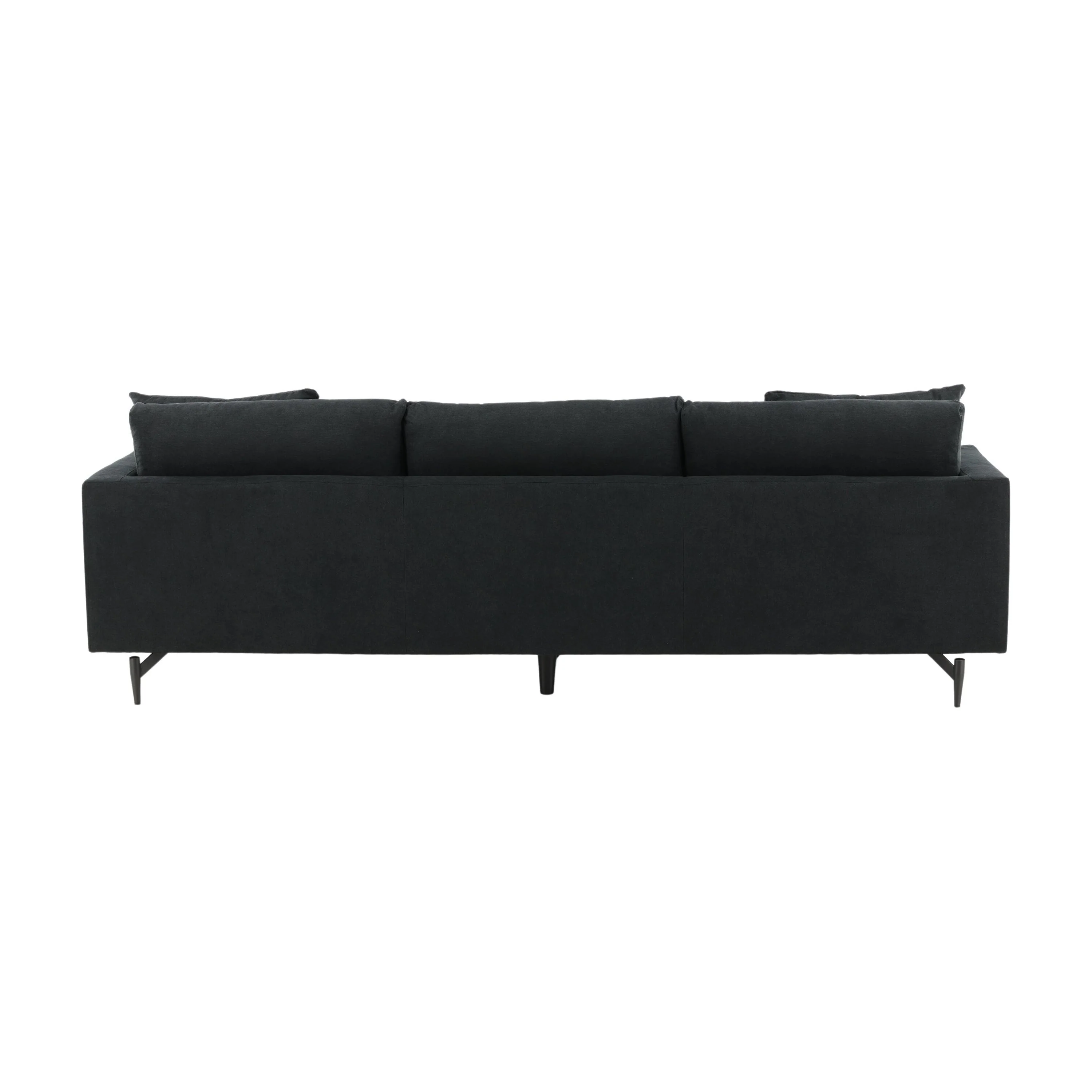 Sofia 3-Sitzer Sofa - Schwarz / Schwarzer Stoff - Image 12
