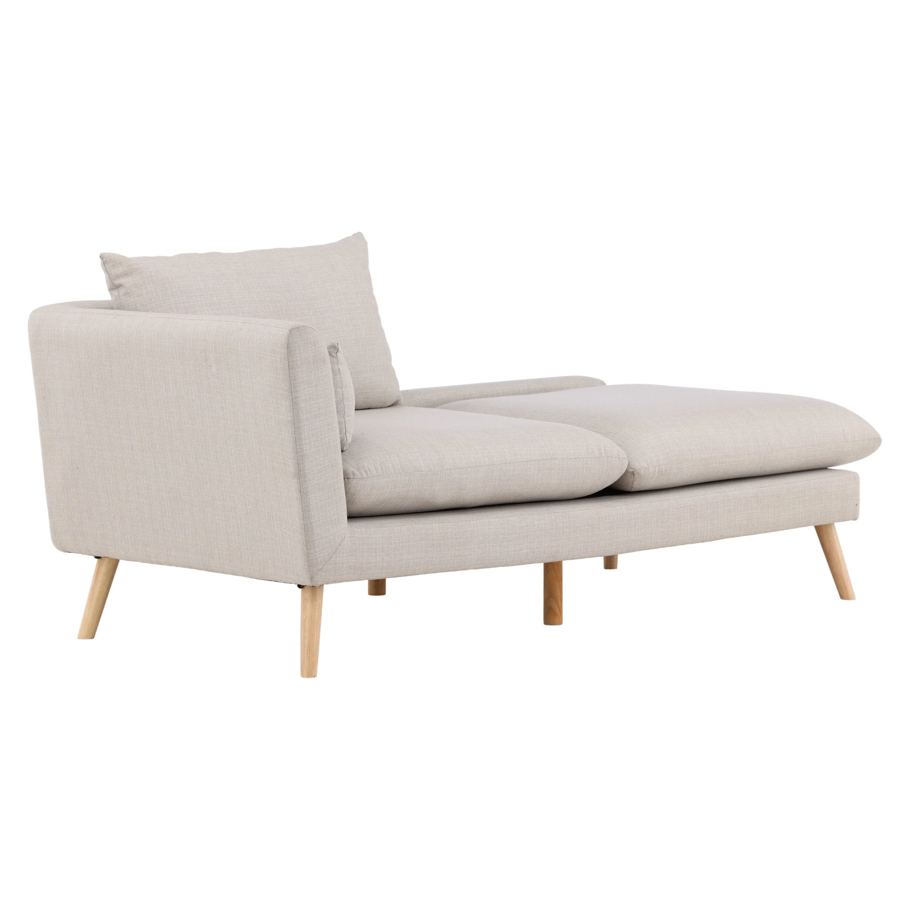 Tacoma 2-Sitzer Sofa - Helle Holzoptik / Leinenstoff - Image 7