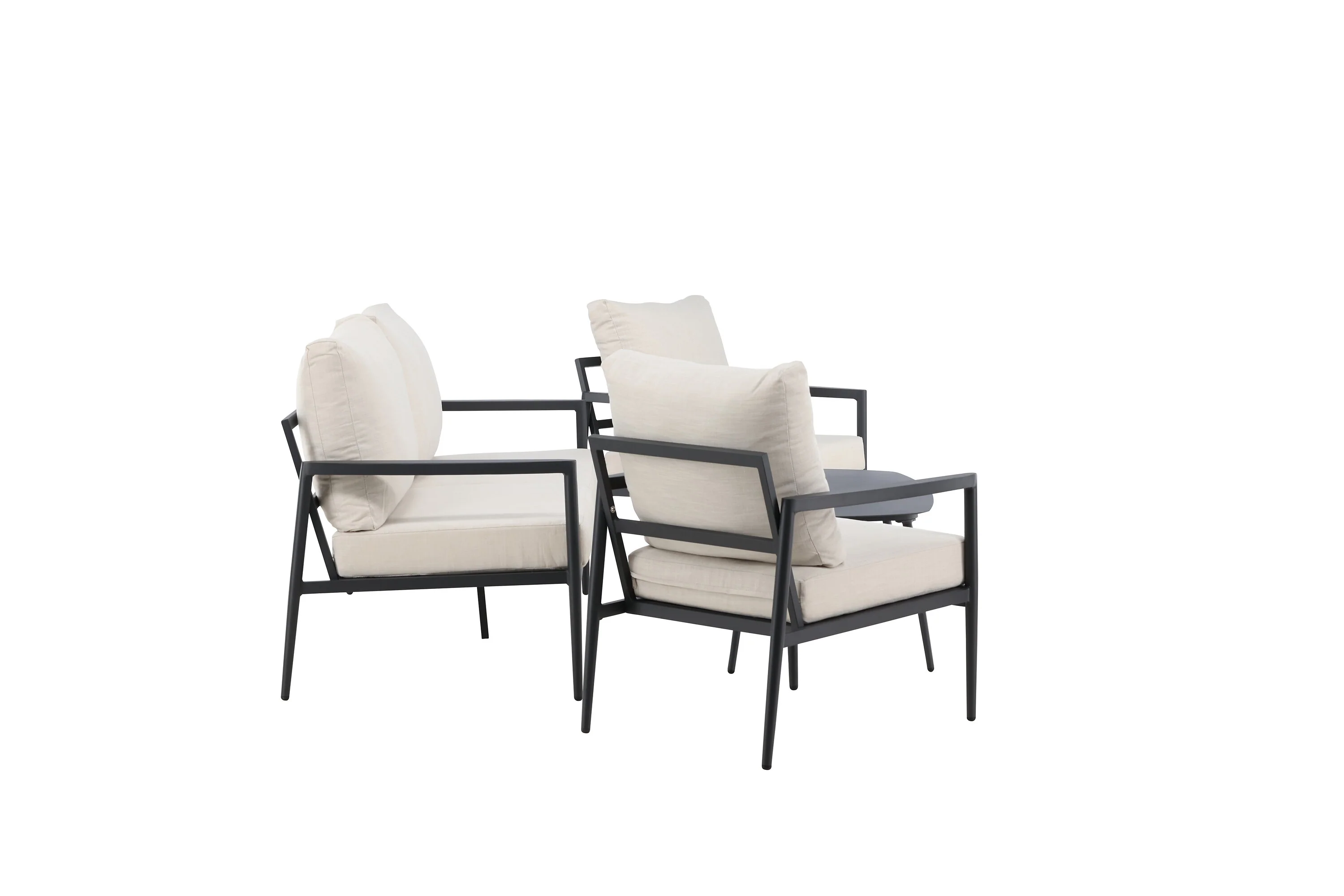 Taromina Lounge Set Schwarz / Beige - Image 4