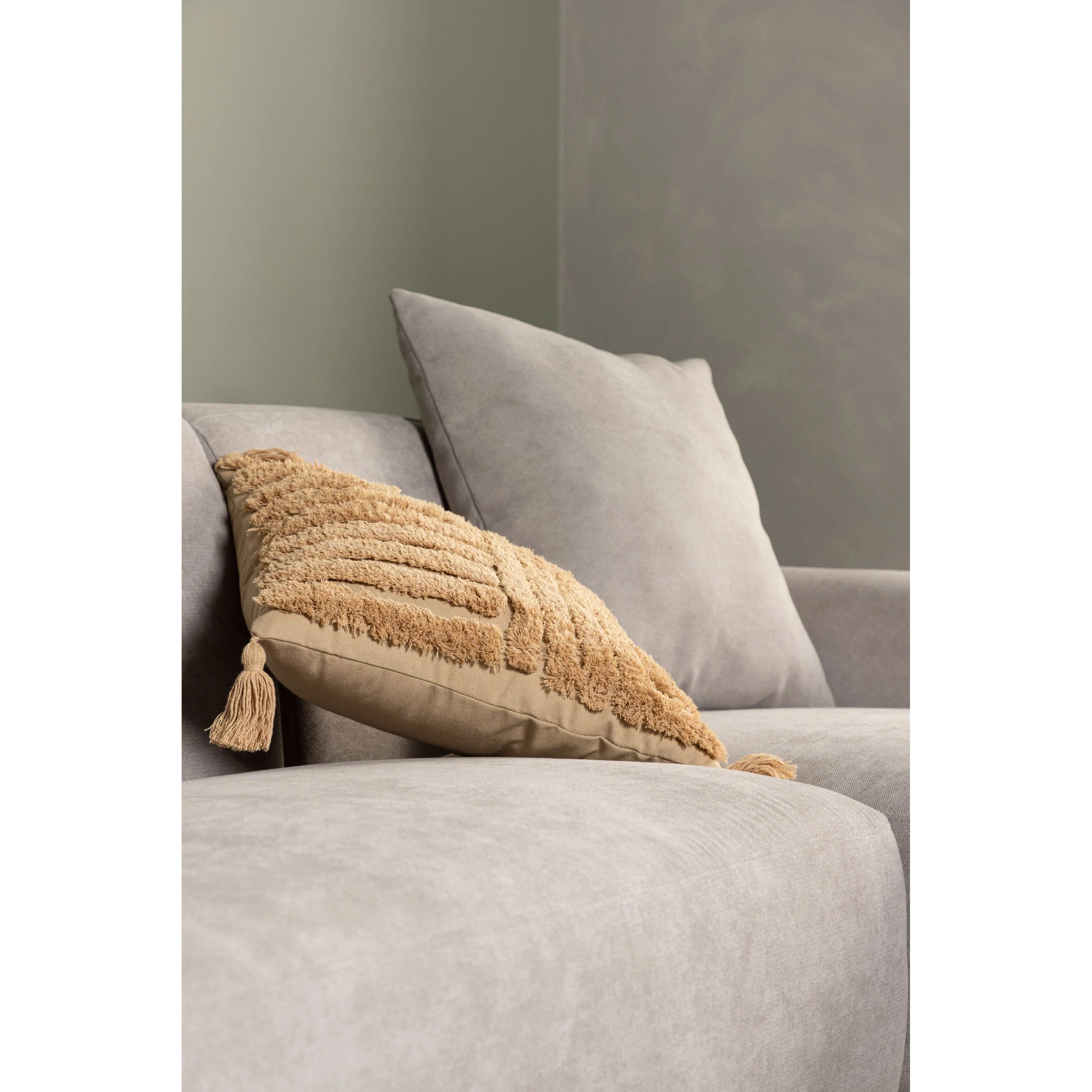 Viskan 3-Sitzer Sofa - Mattschwarz / Hellgrau Stoff - Image 5