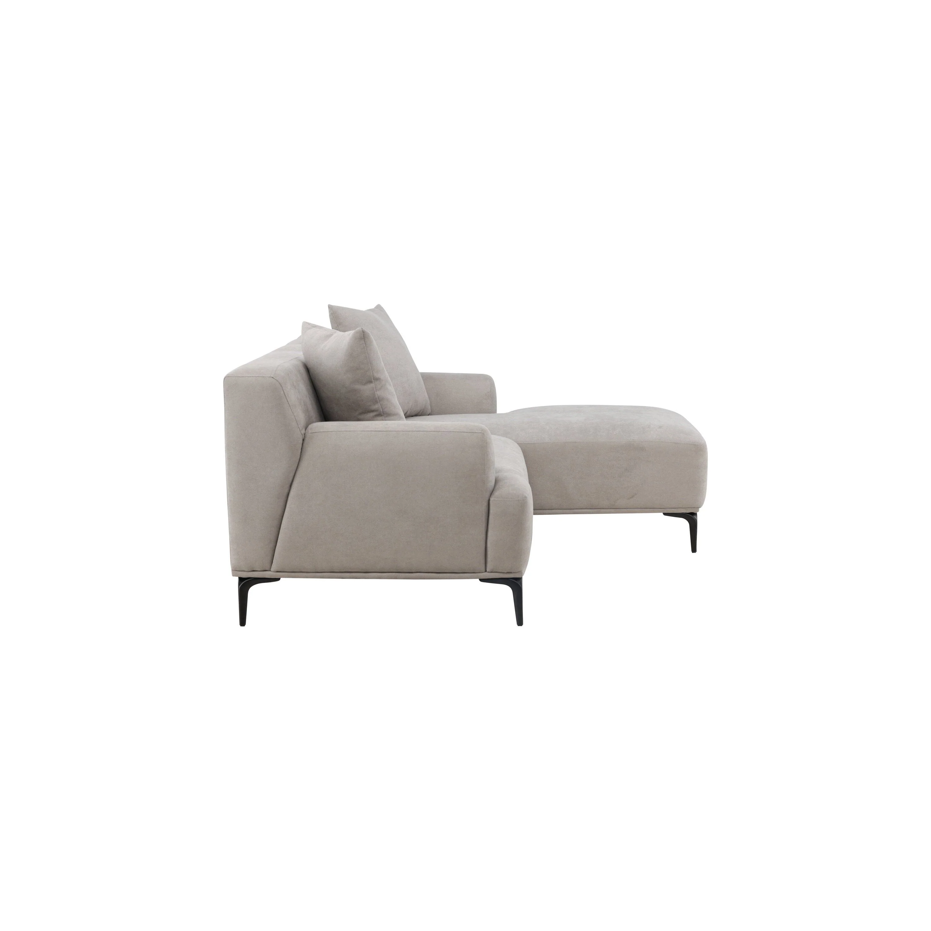 Viskan 3-Sitzer Sofa - Mattschwarz / Hellgrau Stoff - Image 9