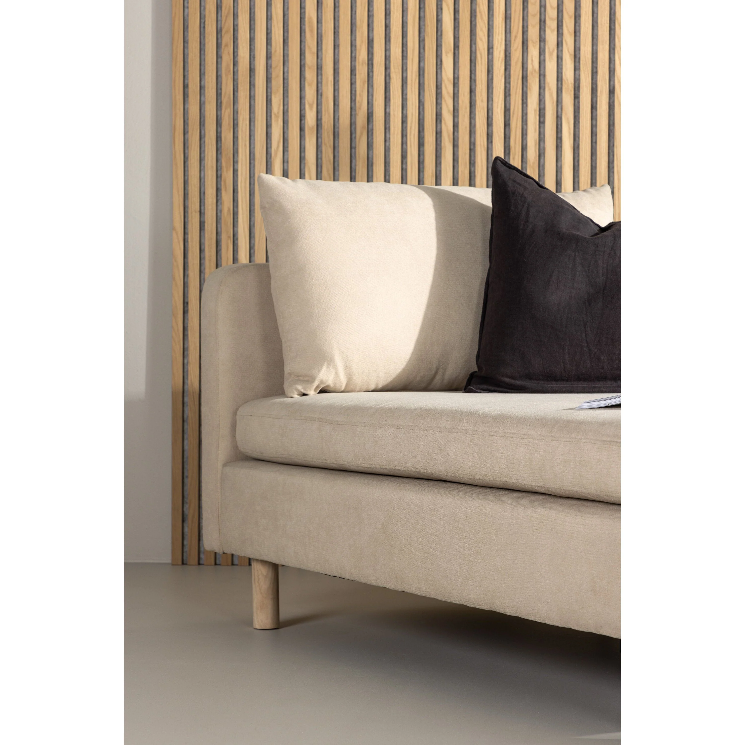 Zero Daybed - Woodlook Beige Fabric - Image 3