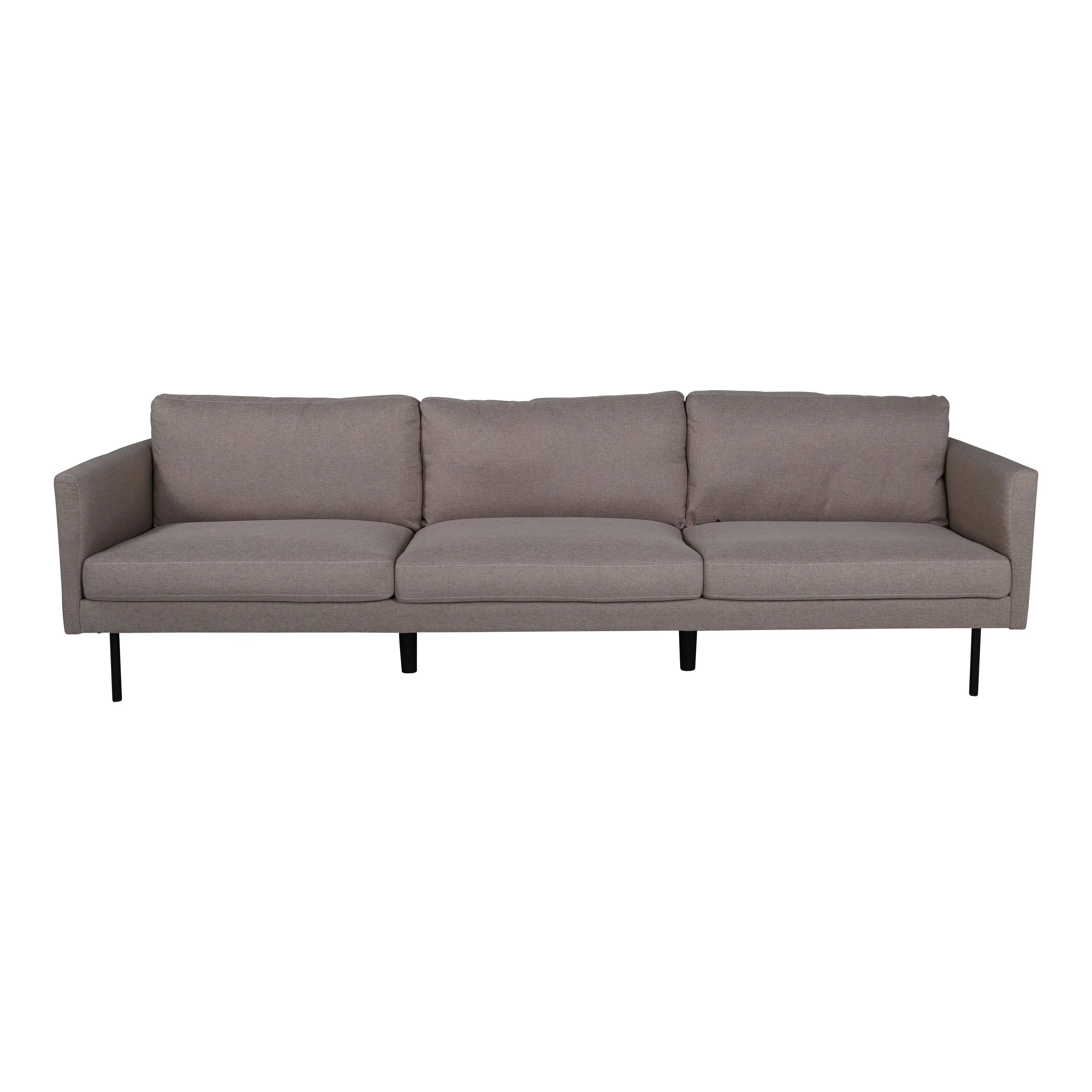 Zoom 3-Sitzer Sofa - Schwarz / Brauner Stoff