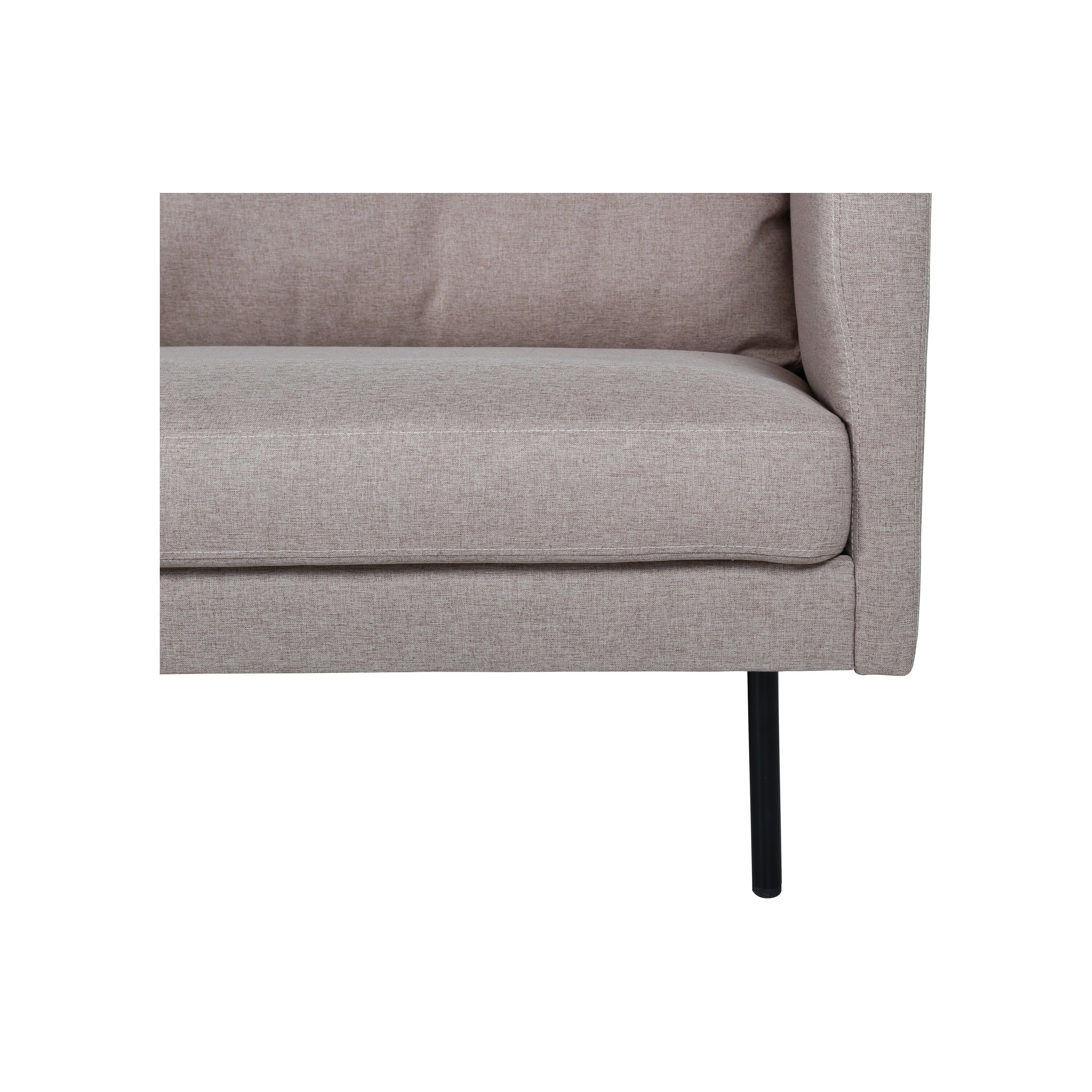 Zoom 3-Sitzer Sofa - Schwarz / Brauner Stoff - Image 10